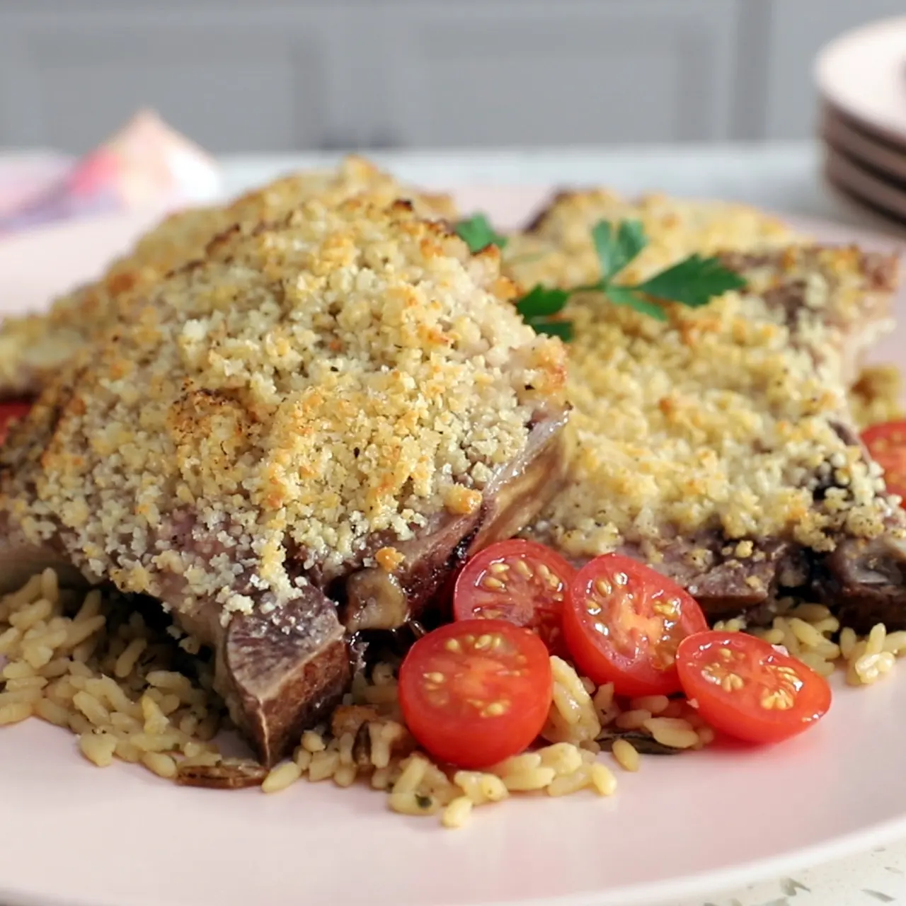 Parmesan Crusted Baked Pork Chops cover