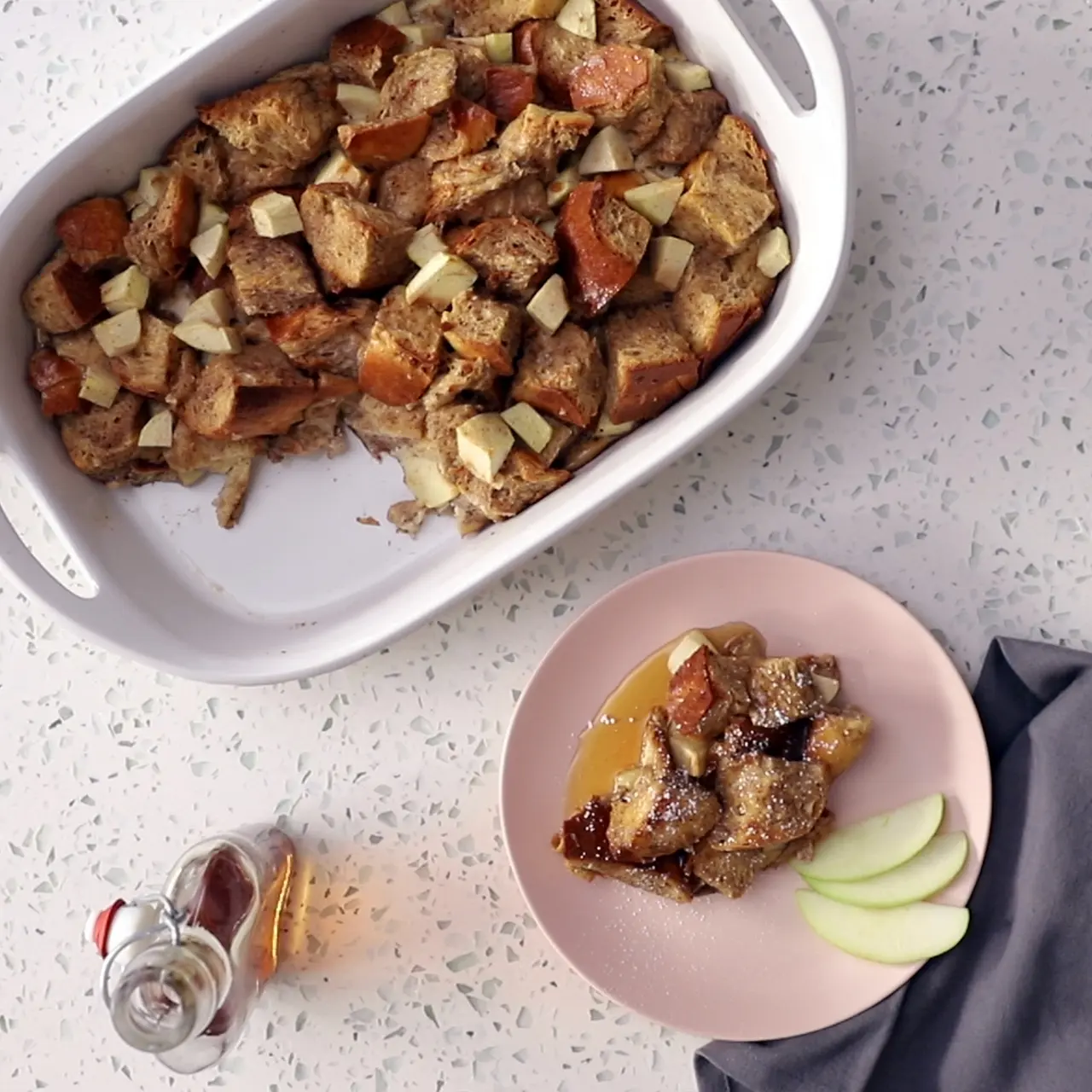 Apple Pie Baked French Toast Casserole cover