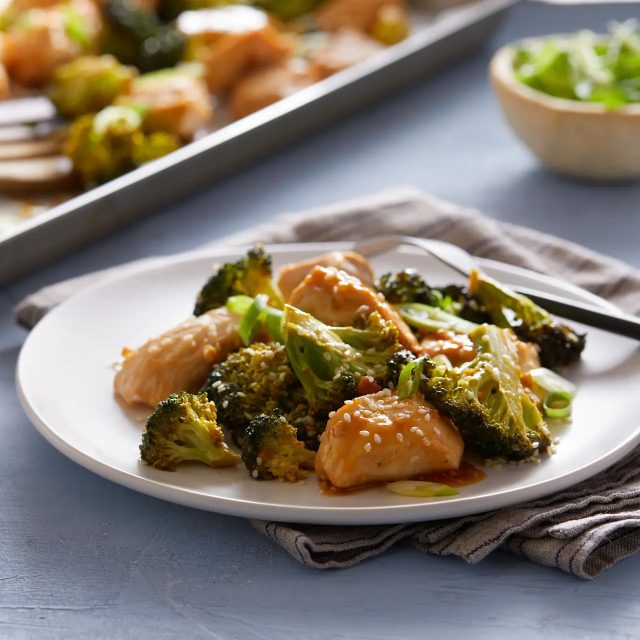 Sheet Pan Sesame Chicken and Broccoli cover