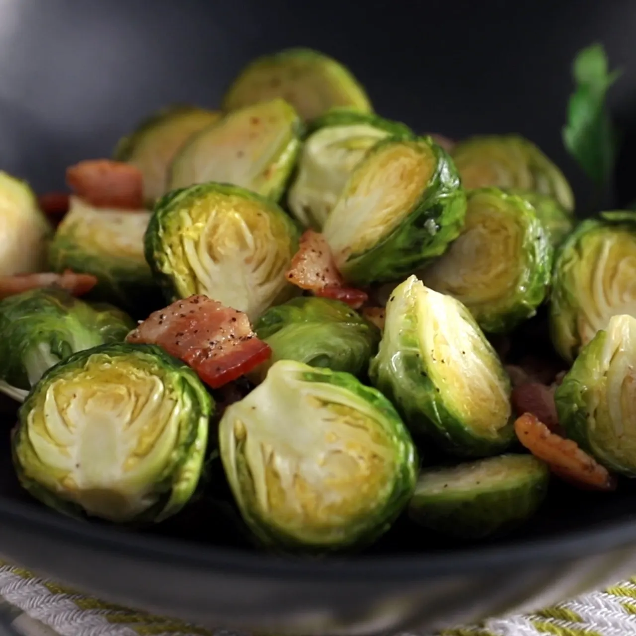 Bacon Roasted Brussels Sprouts cover