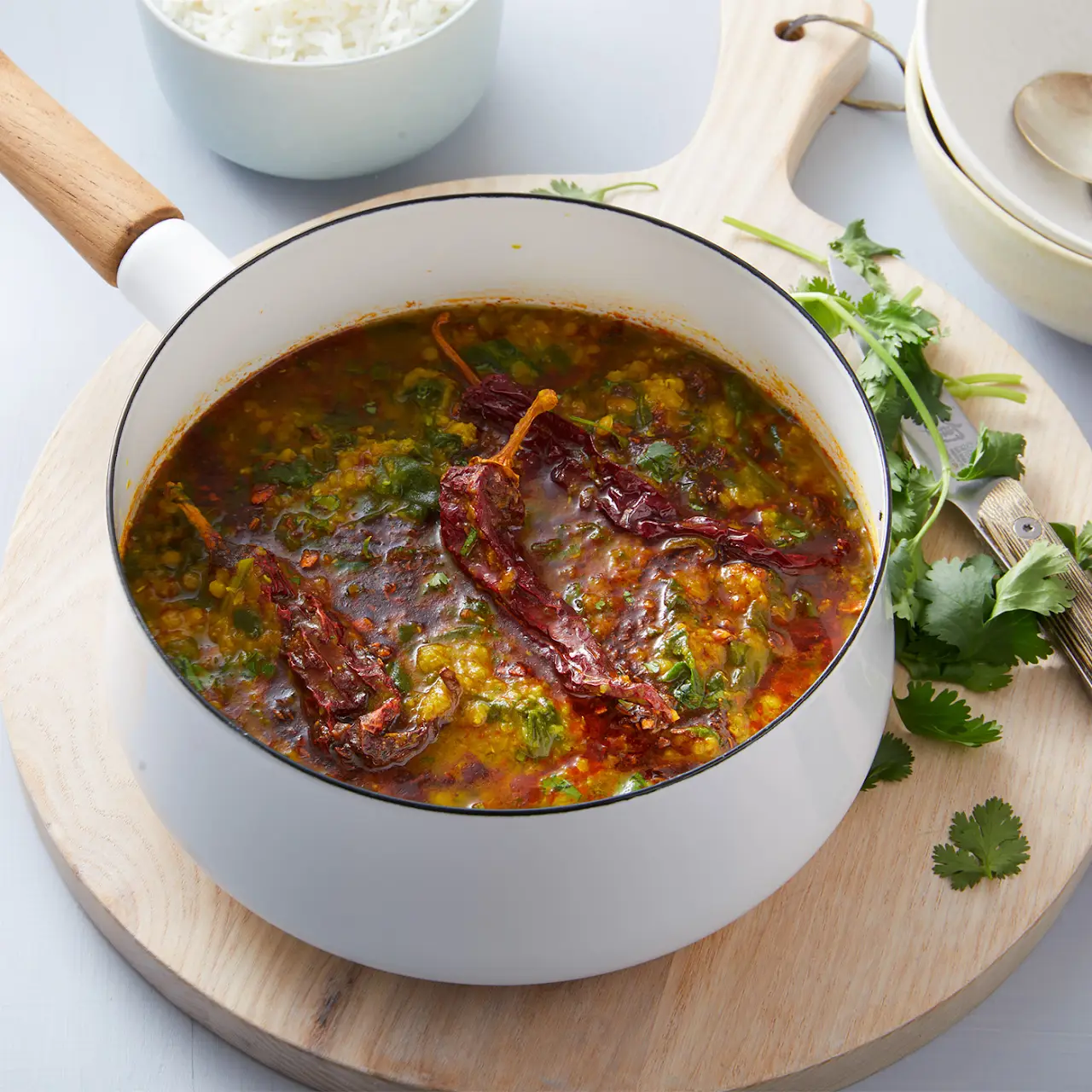 Favorite Indian Lentils and Spinach (Dal Palak) cover