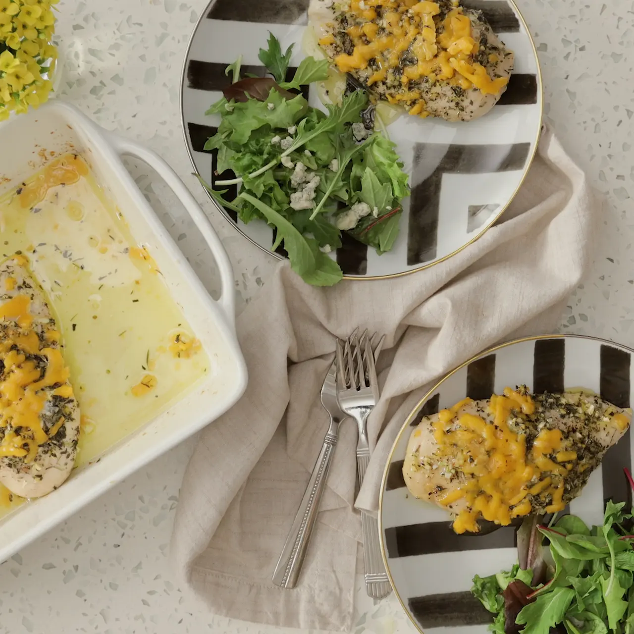 Garlic-Butter Baked Chicken Breasts with Cheese cover