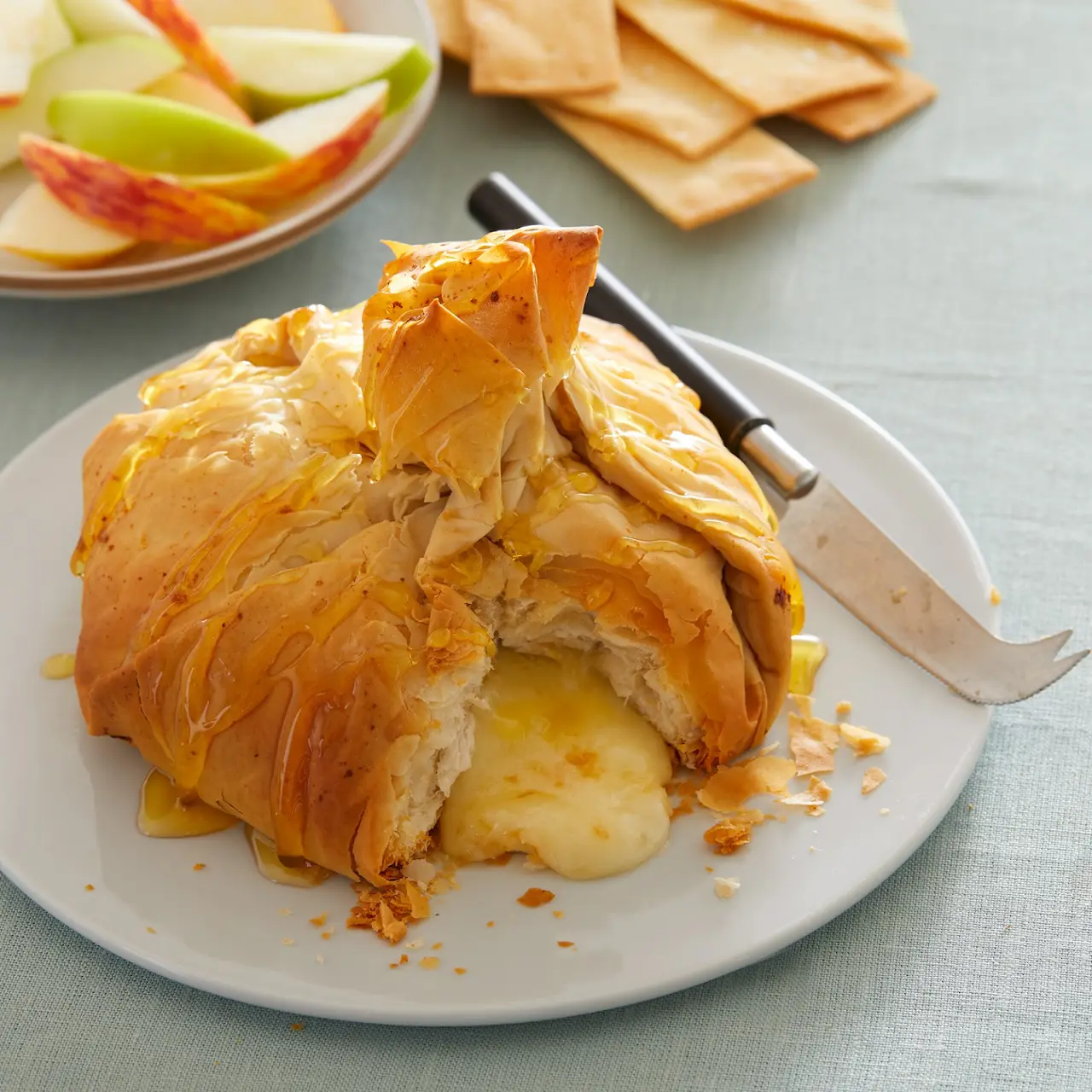 Phyllo-Wrapped Baked Brie