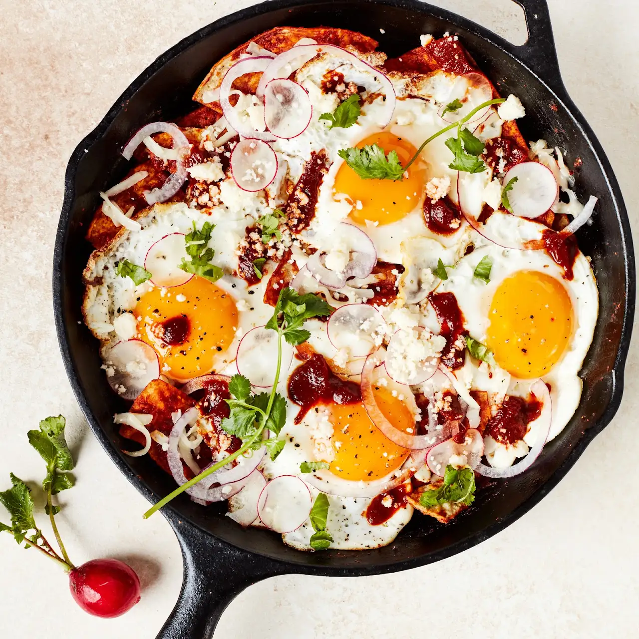 Red Chilaquiles with Fried Eggs cover