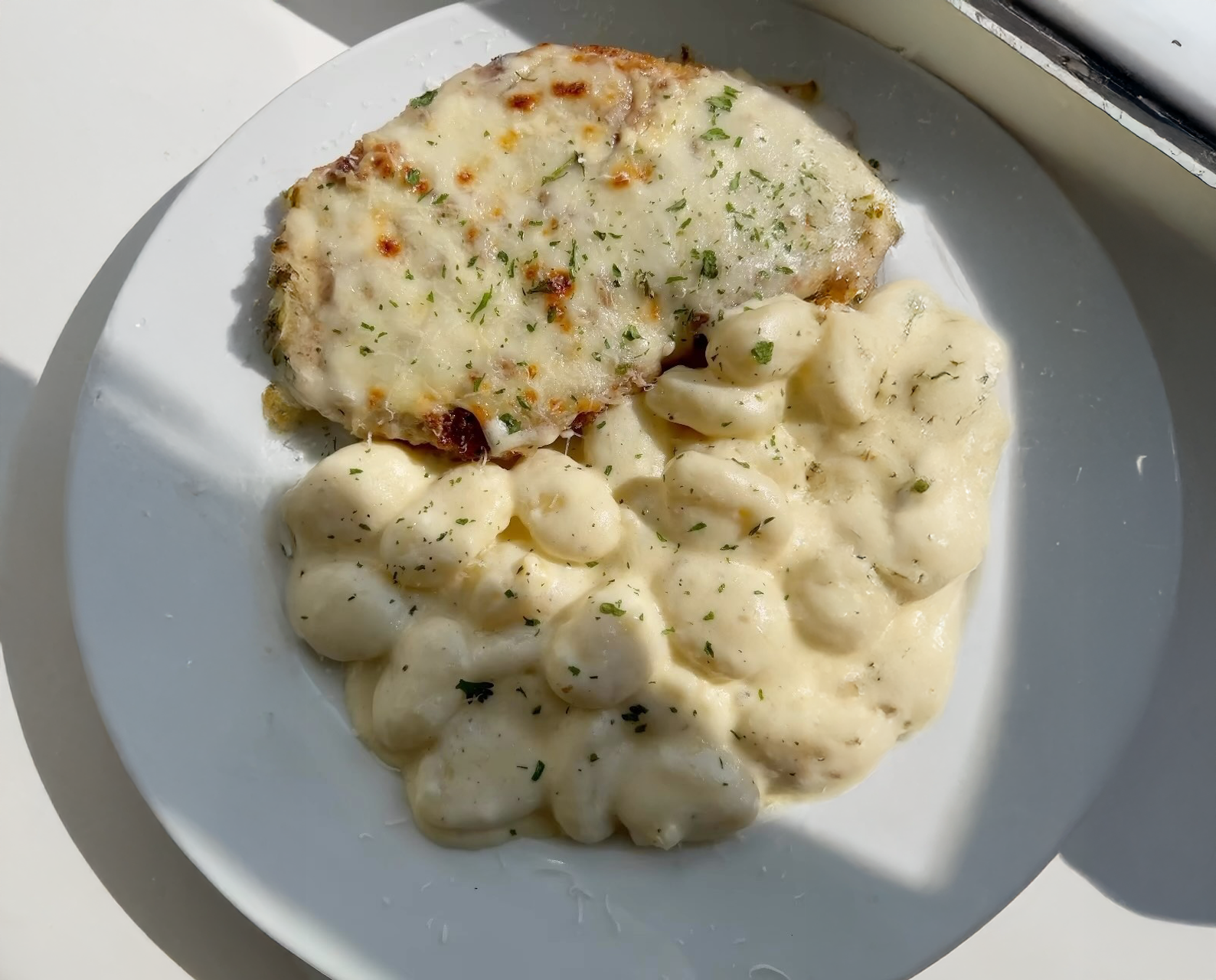 Chicken Parmesan Alfredo Gnocchi