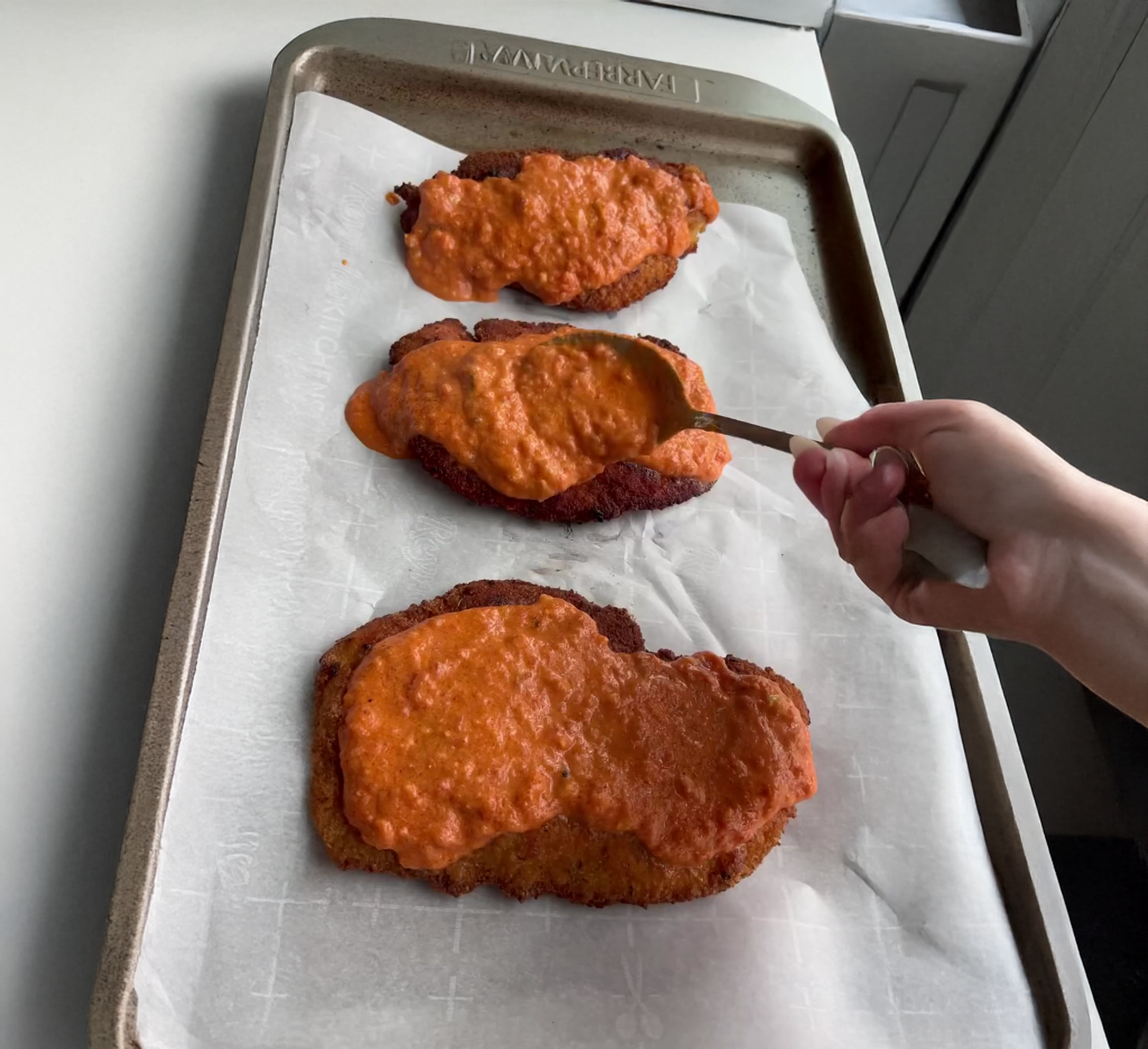 Pepperoni Chicken Parm Pasta Shells