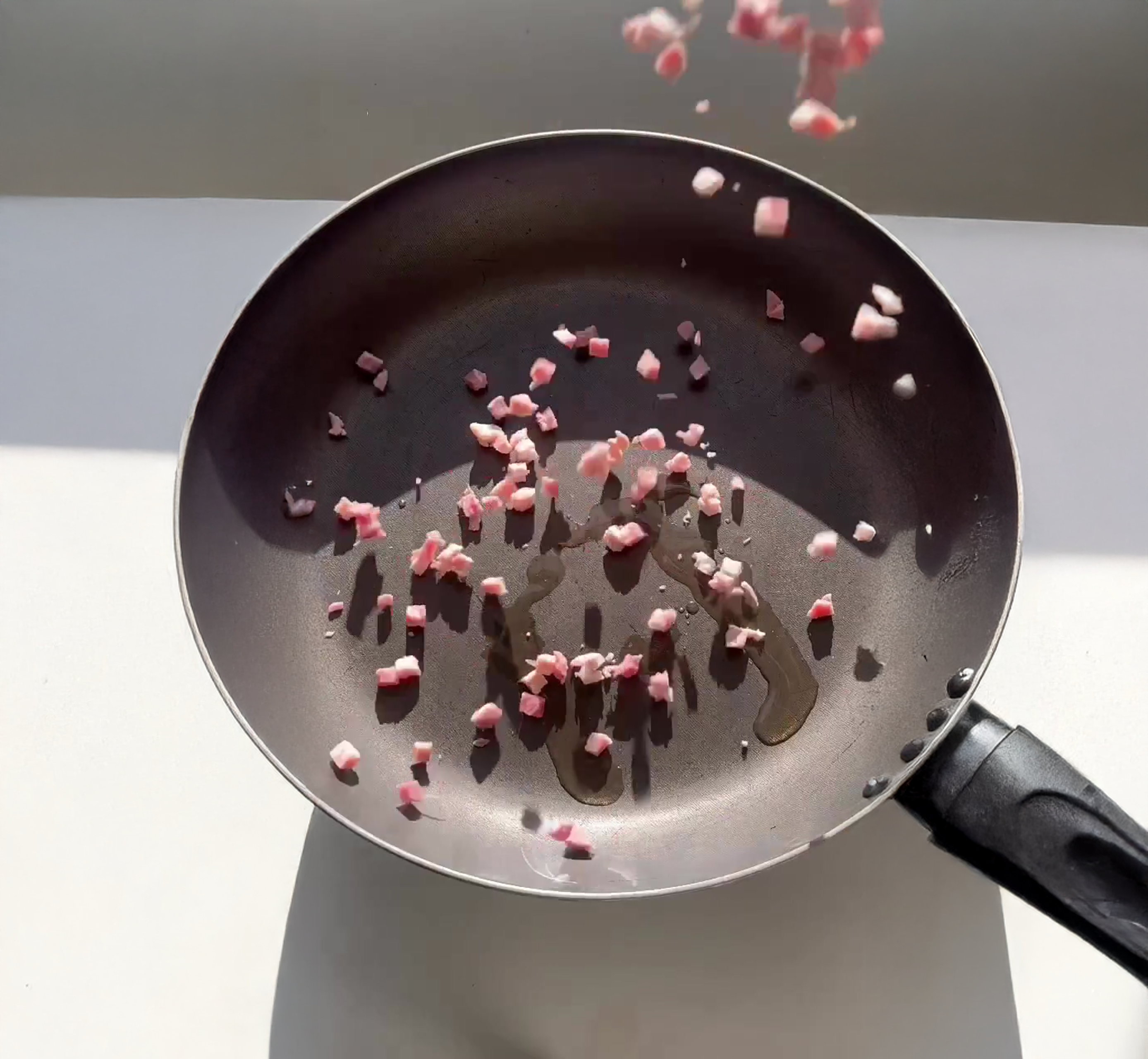Creamy Tortellini with Pancetta & Peas