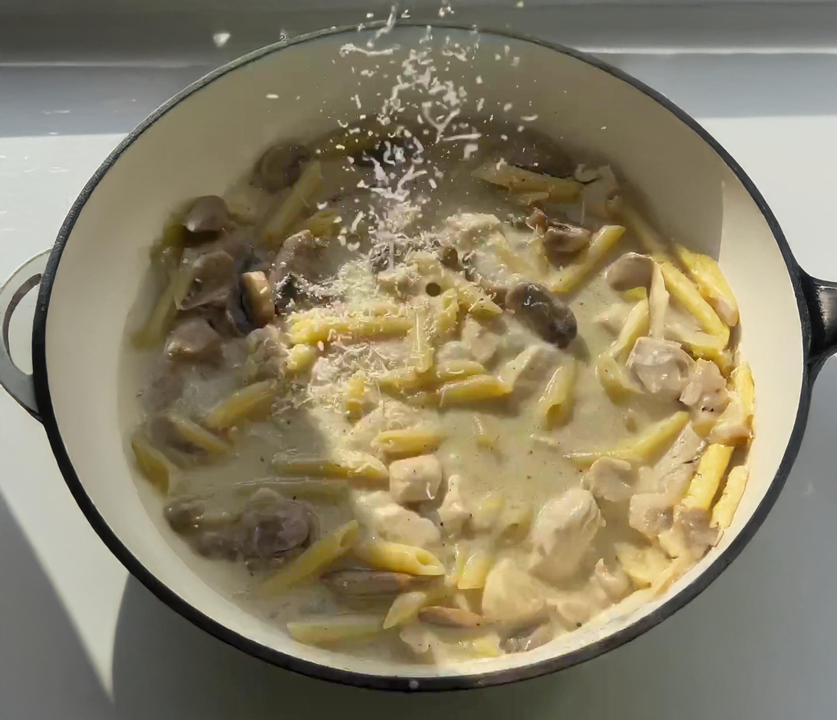 One Pot Chicken Marsala Pasta