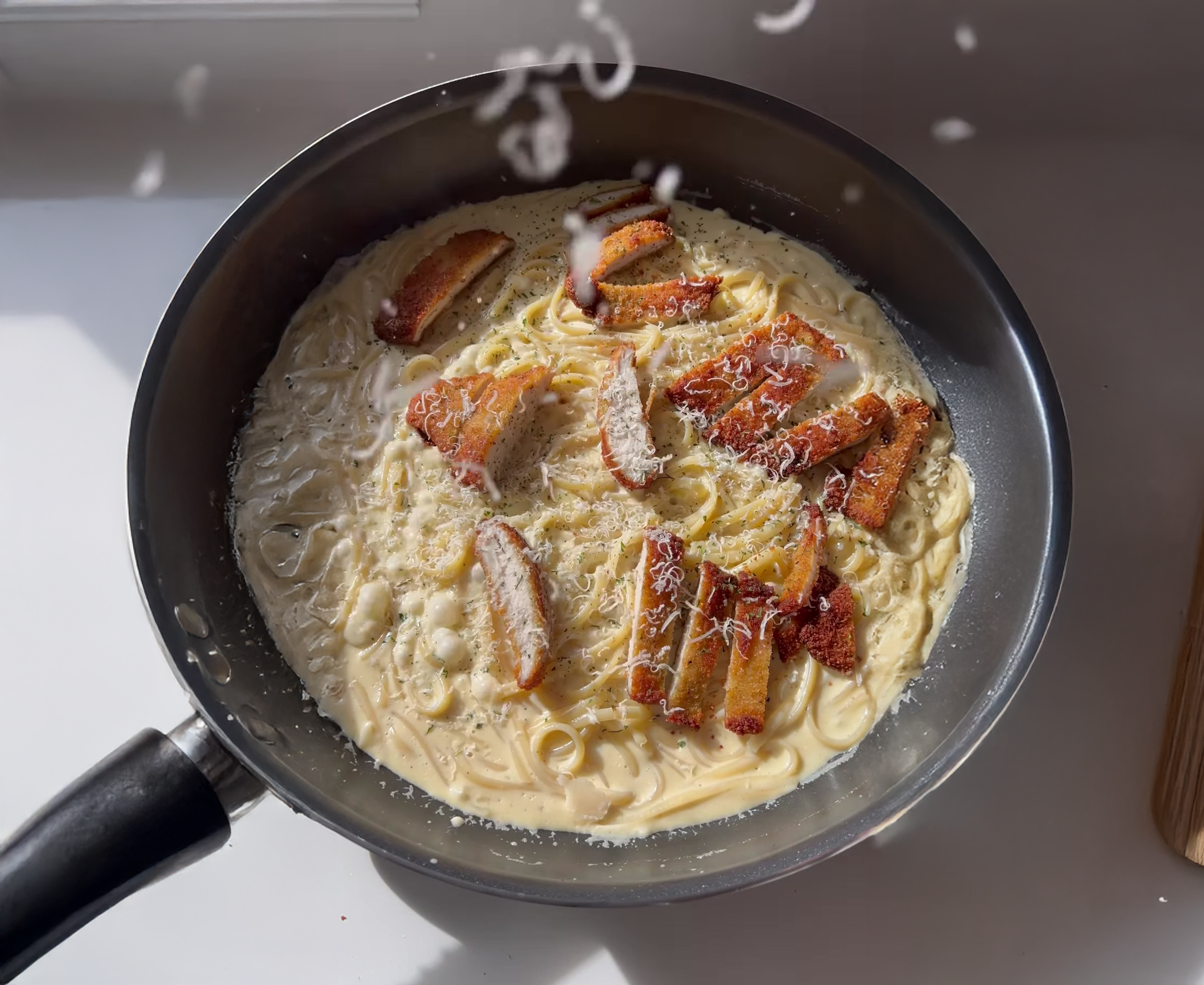 Crispy Chicken Alfredo