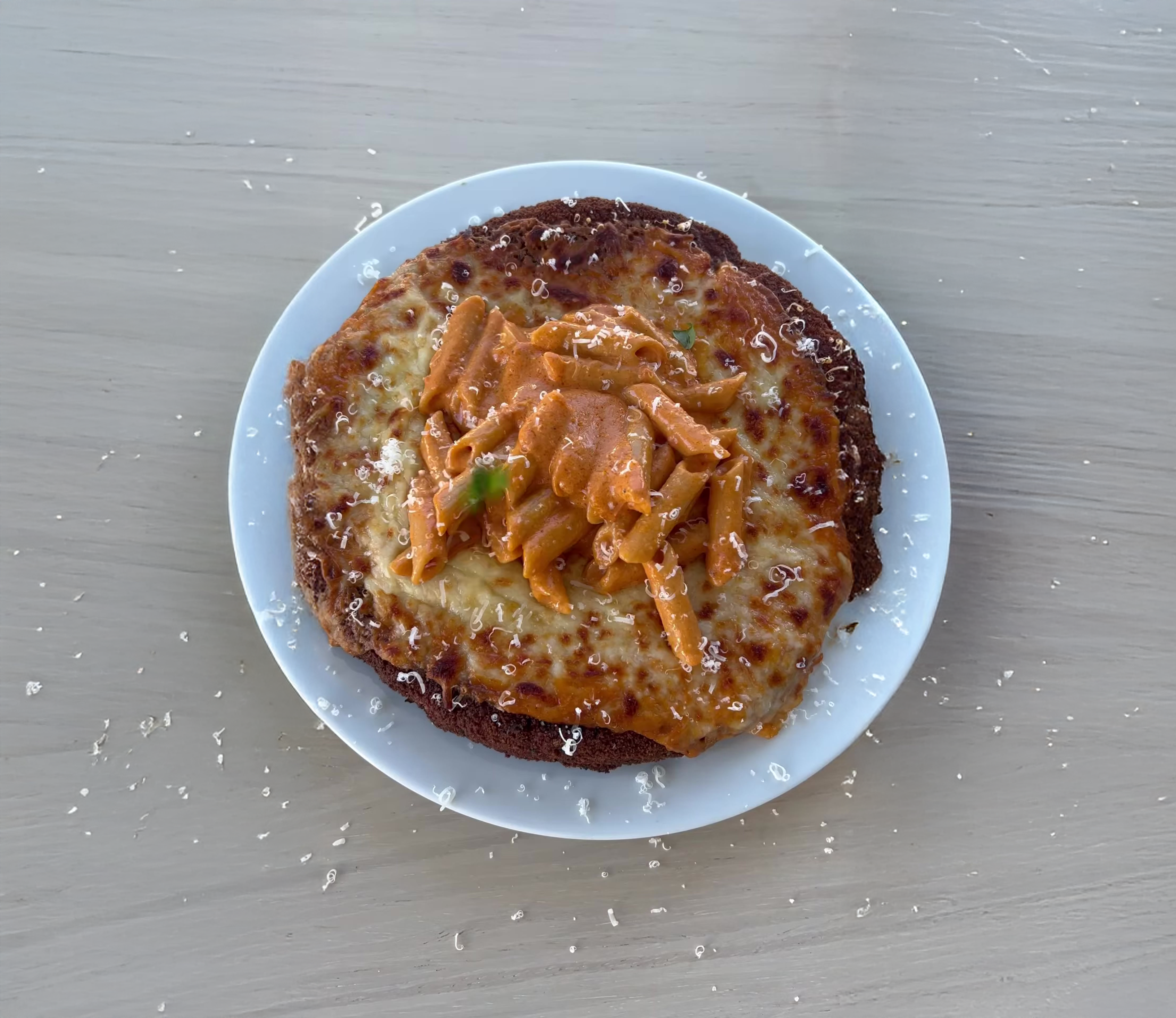 Chicken Parm Pizza with Penne alla Vodka