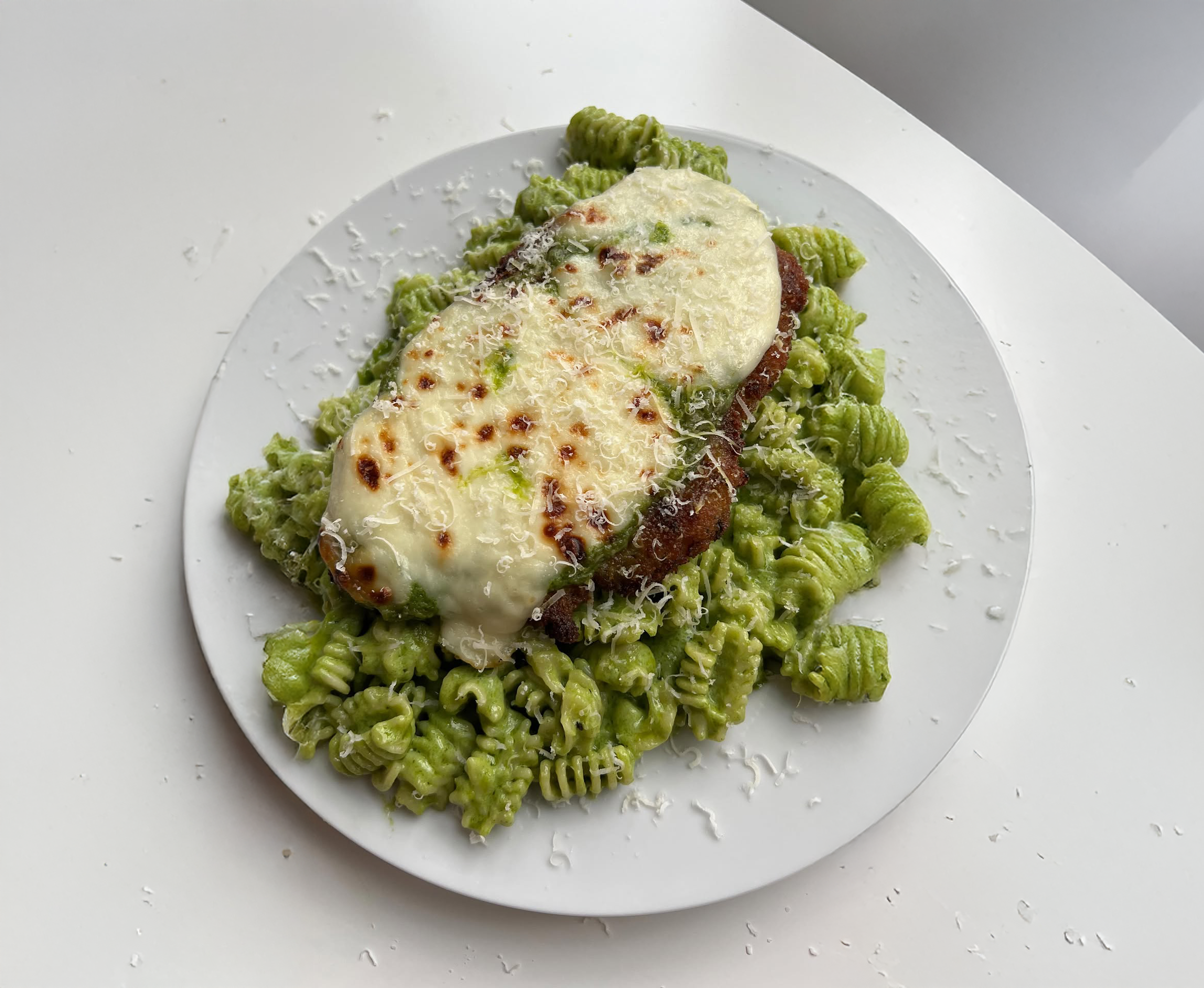 Pesto Chicken Parm Pasta