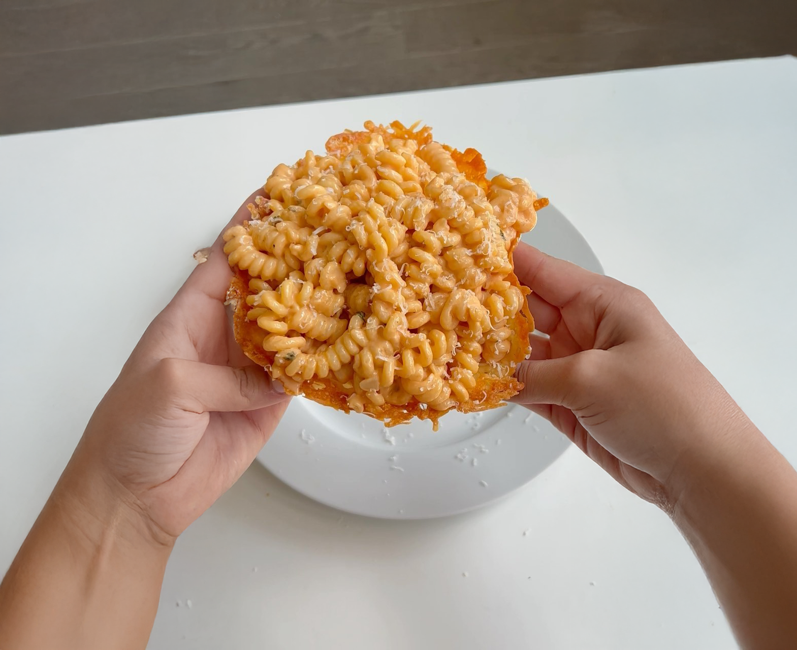 Parmesan Bowls with Creamy Tomato Pasta cover
