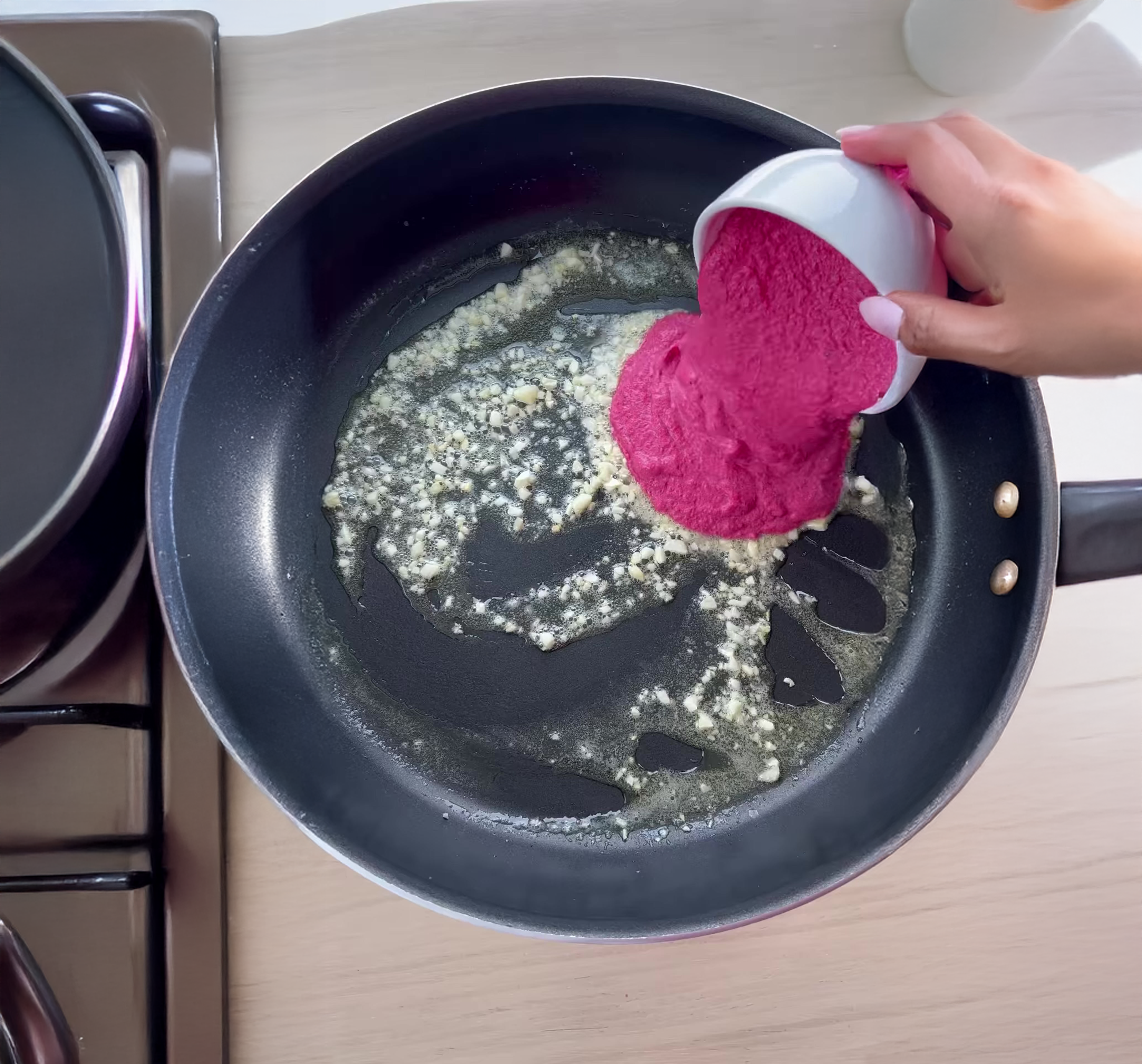 Creamy Beet Ricotta Rigatoni