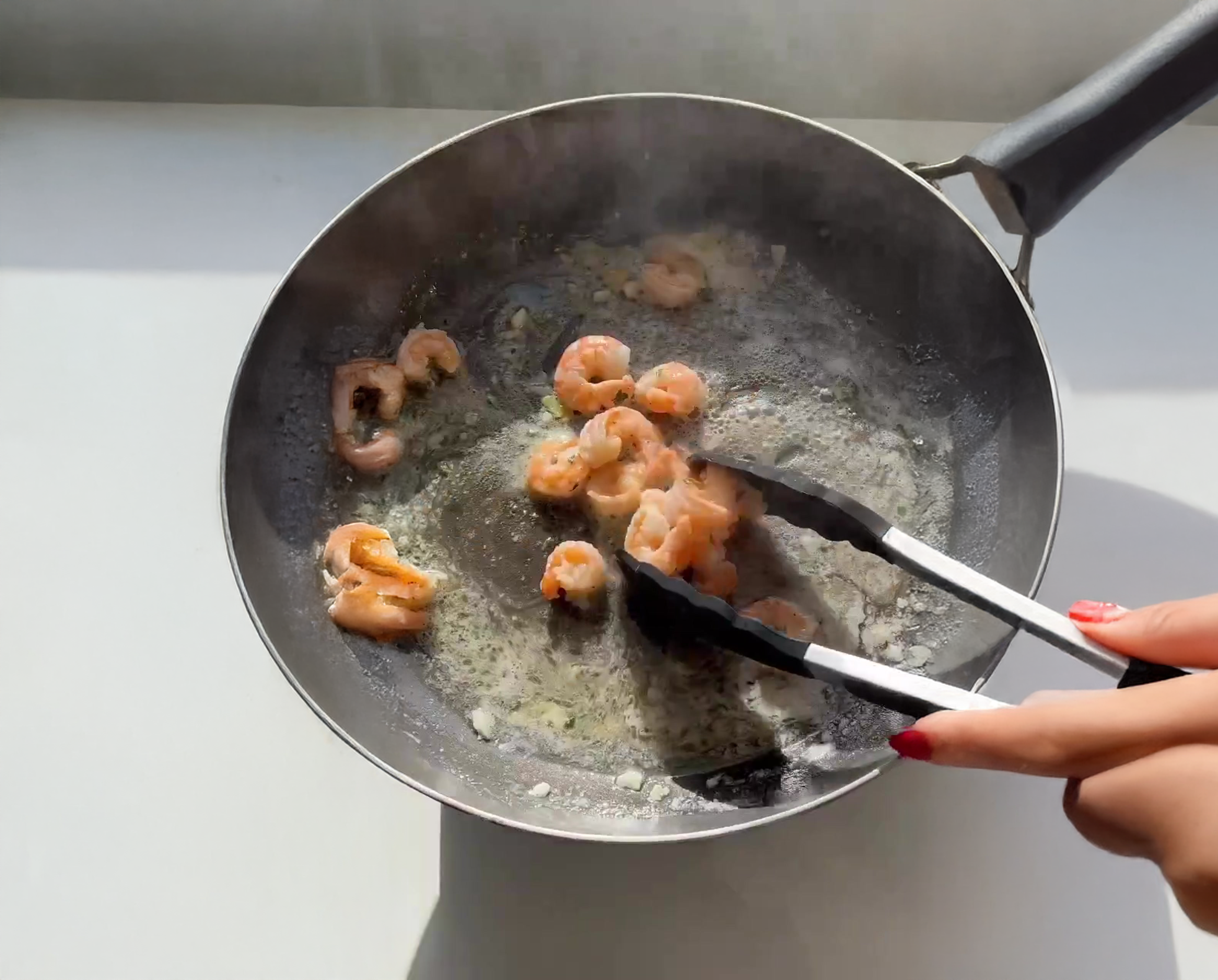 Tomato Cream Rotini with Shrimp