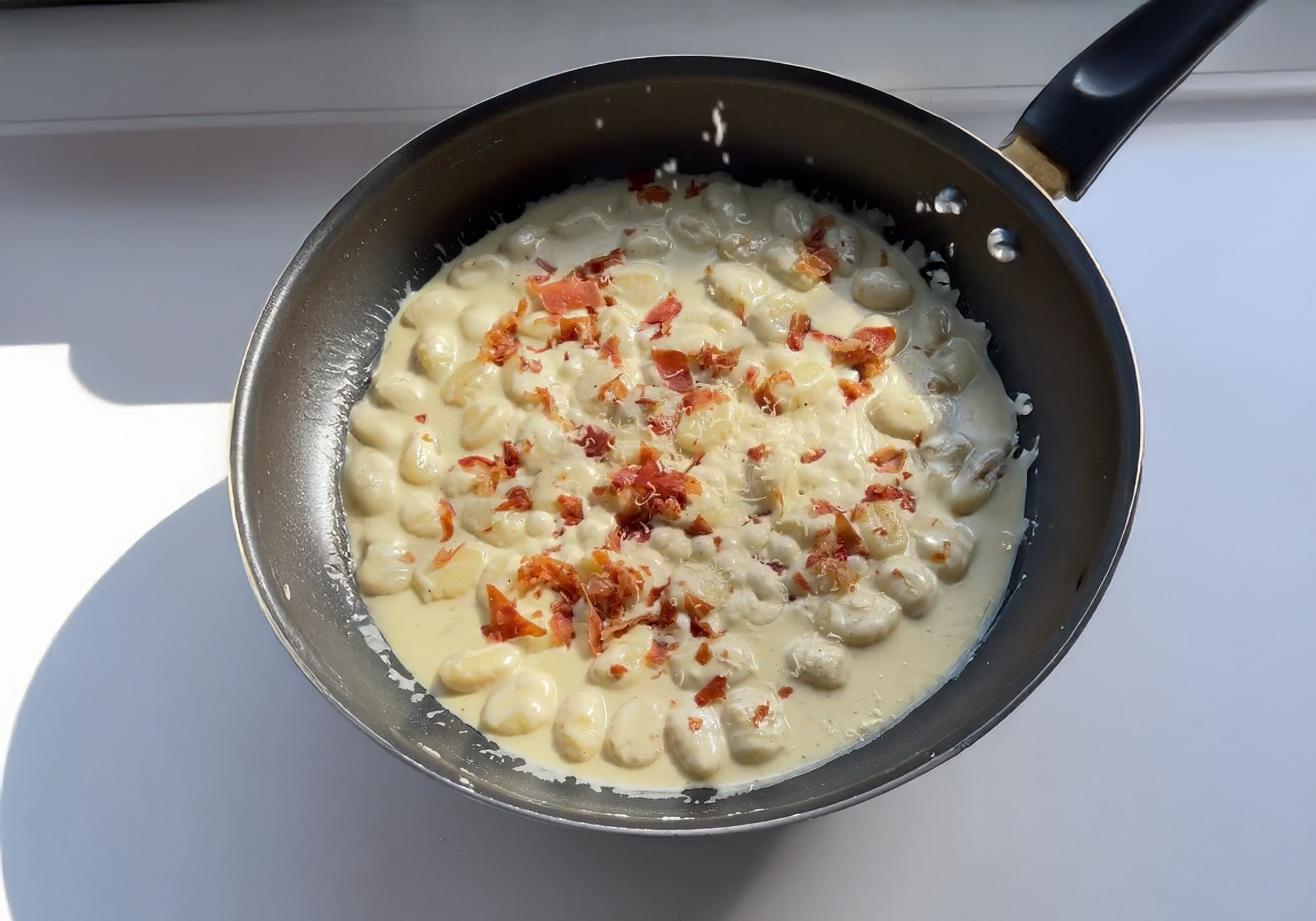 Gorgonzola Gnocchi with Crispy Prosciutto