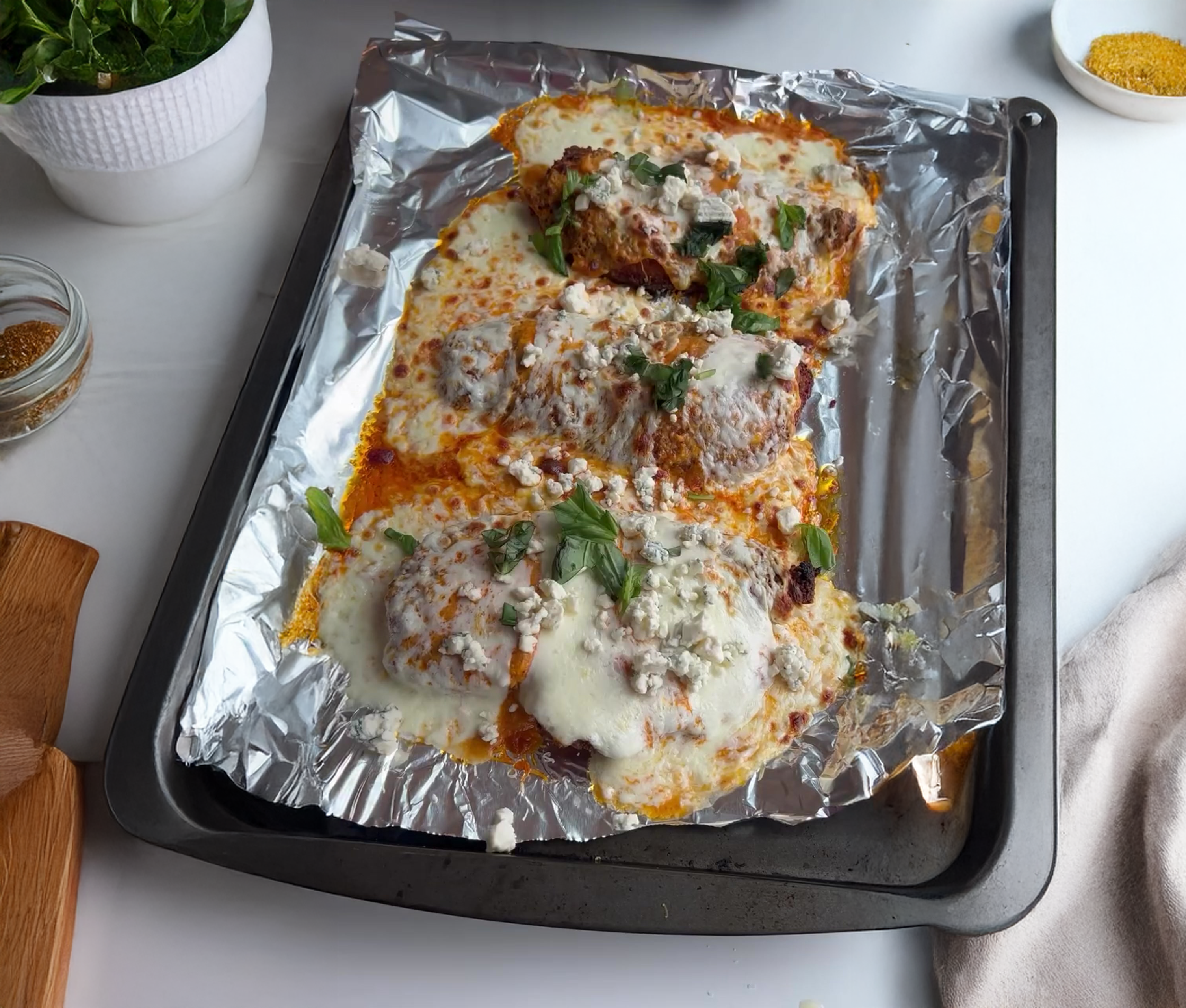 Buffalo Chicken Parm Pasta