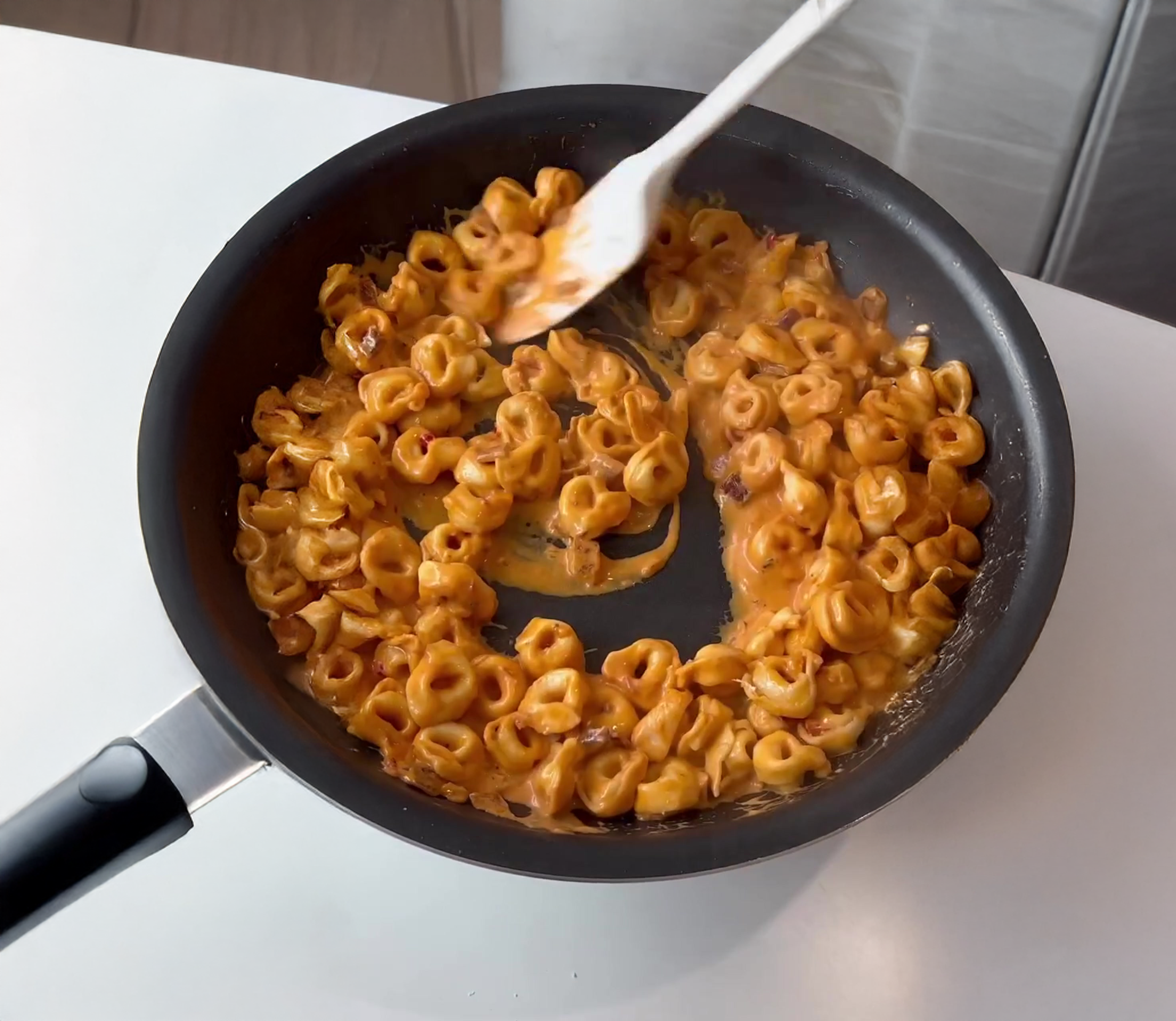 Copycat Carbone Pasta with Tortellini & Burrata