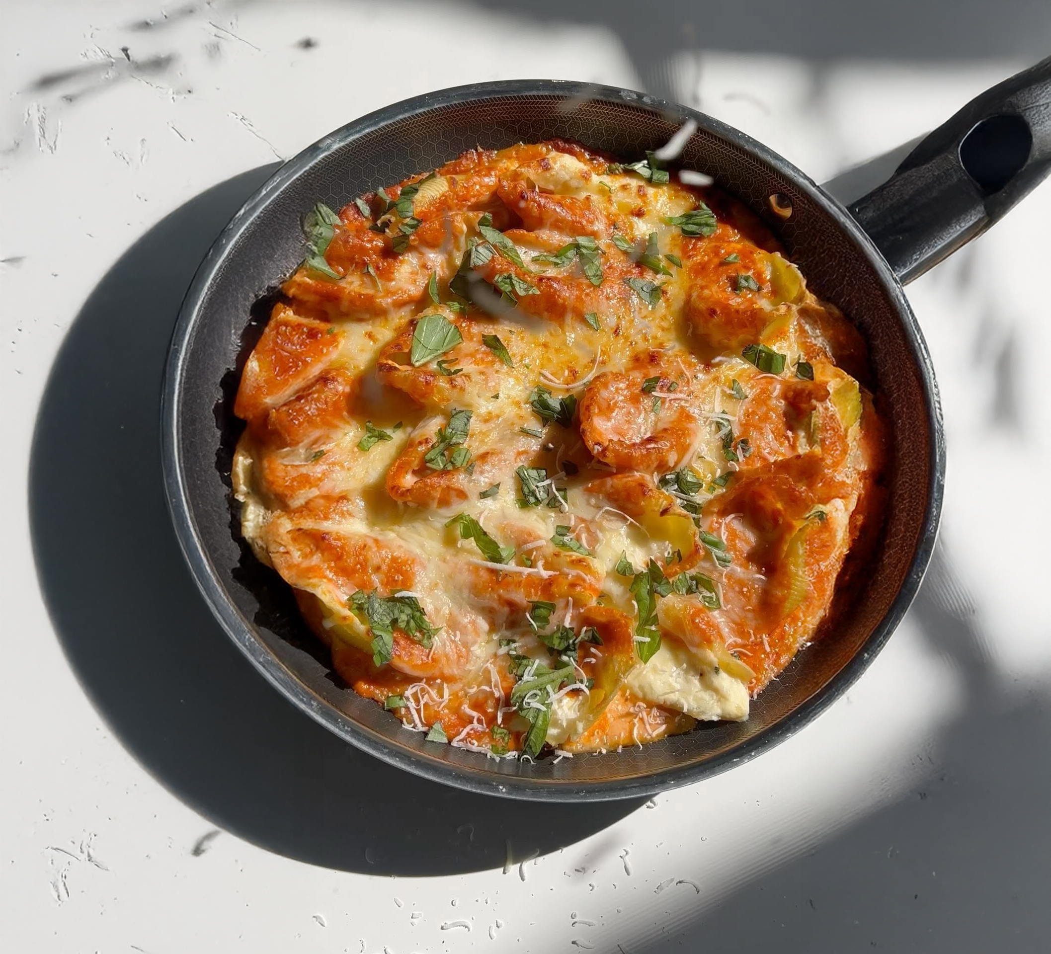 Stuffed Shells with Vodka Sauce