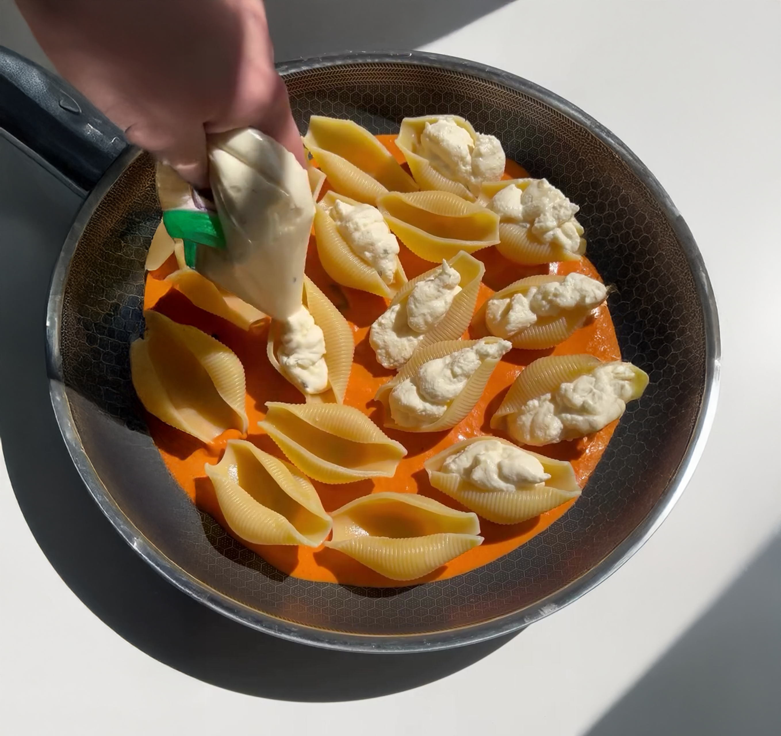 Stuffed Shells with Vodka Sauce