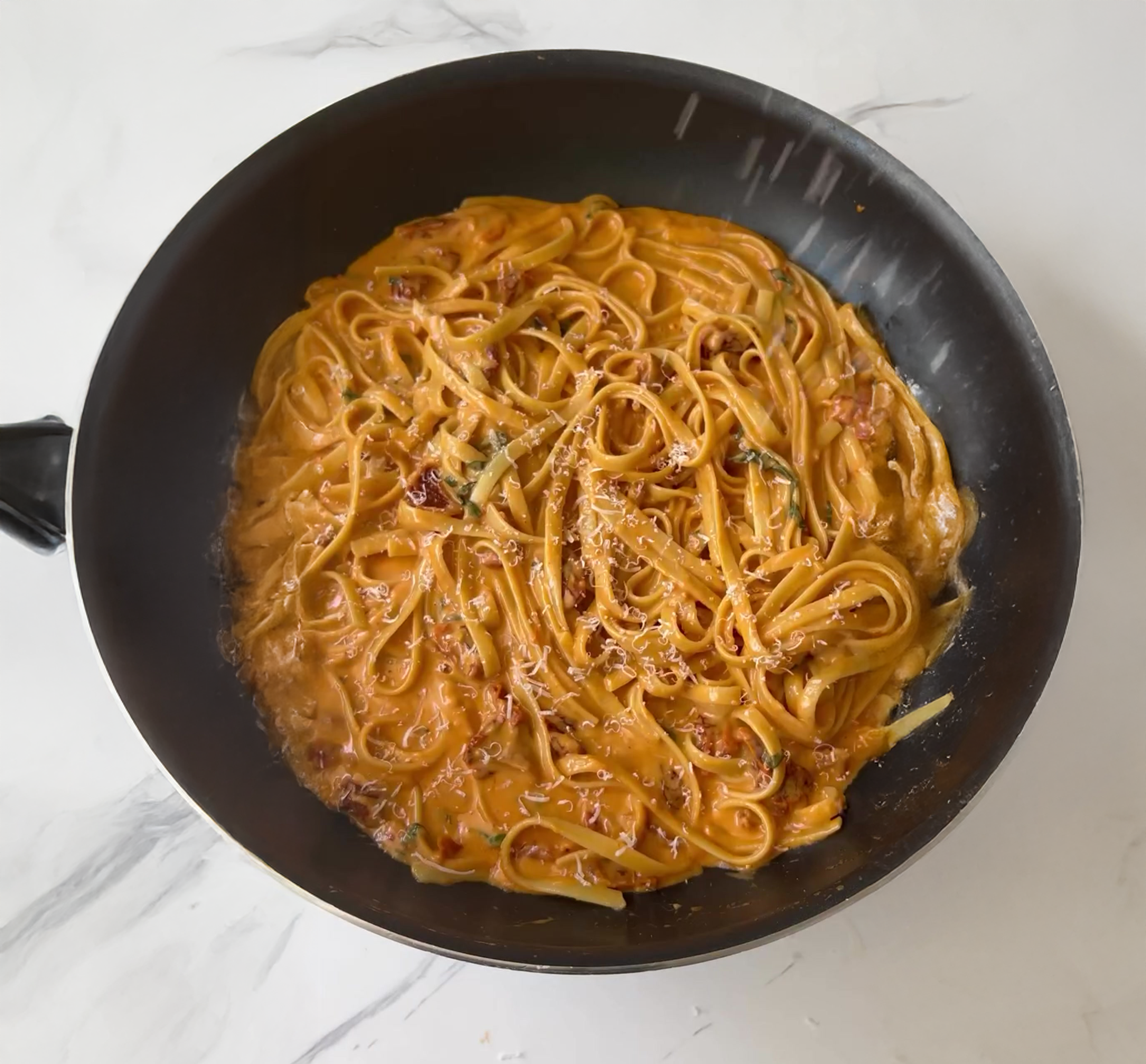 Sundried Tomato Cream Fettuccine