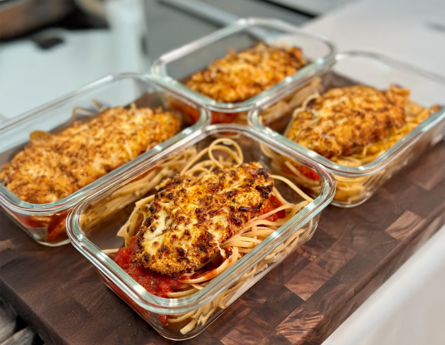 High-Protein Low-Calorie Chicken Parmesan Meal Prep cover