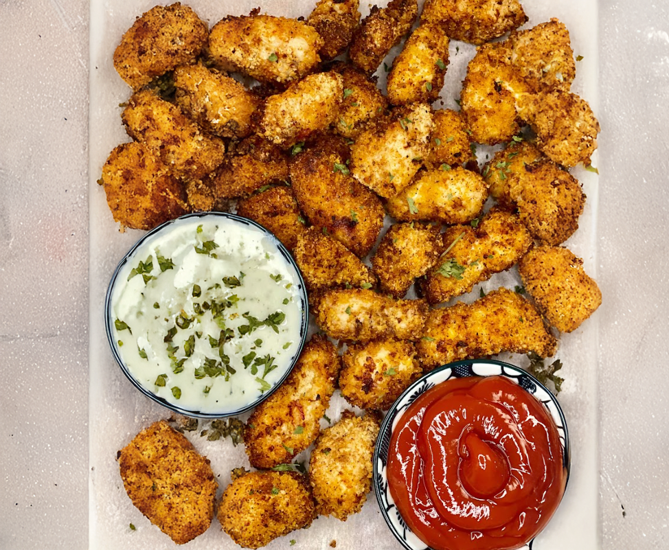 High Protein Air Fried Chicken Nuggets cover