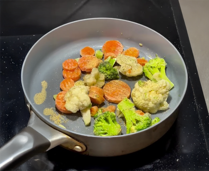 Salmon Veggie Rice Bowl