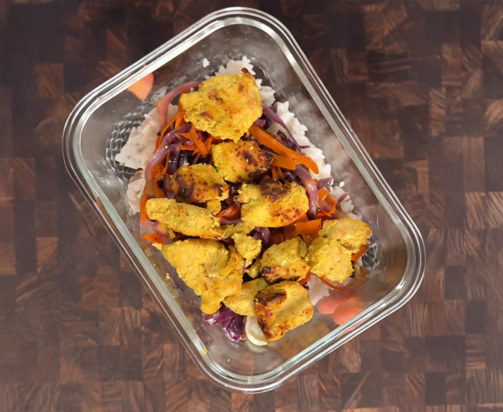 High Protein Coconut Curry Bowls cover