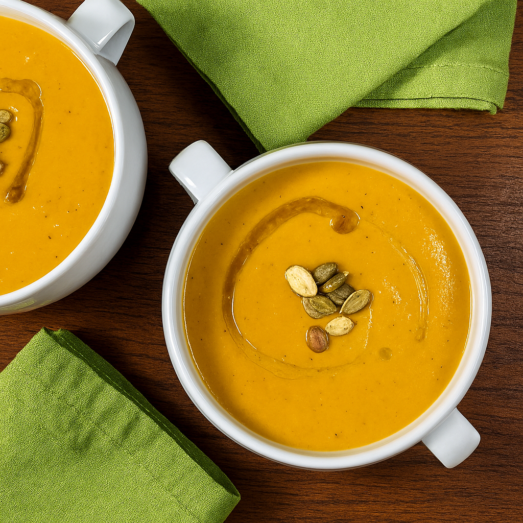 Acorn Squash & Sweet Potato Soup