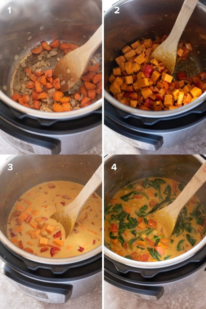Instant Pot Sweet Potato Chickpea Curry