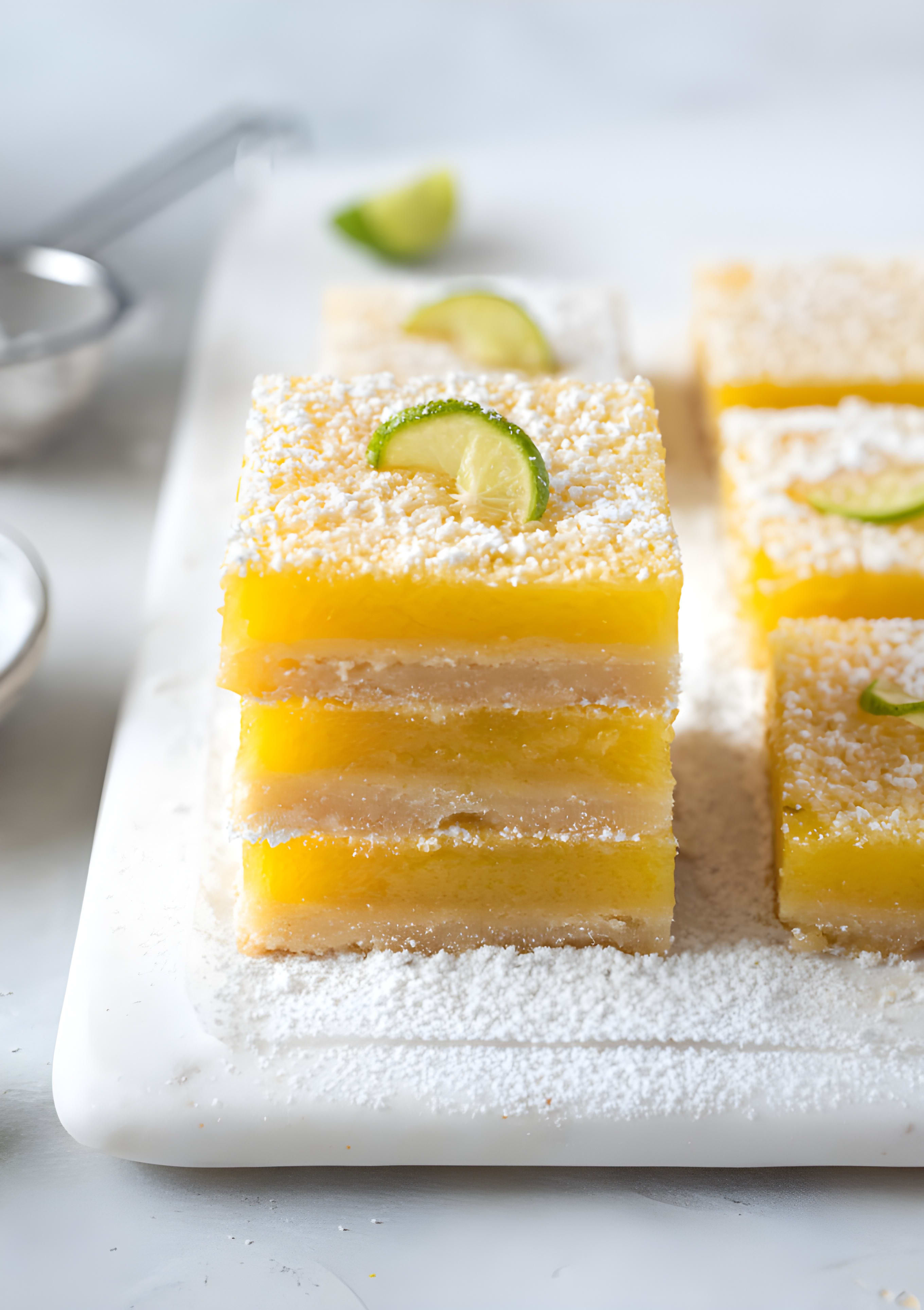 Key Lime Shortbread Bars