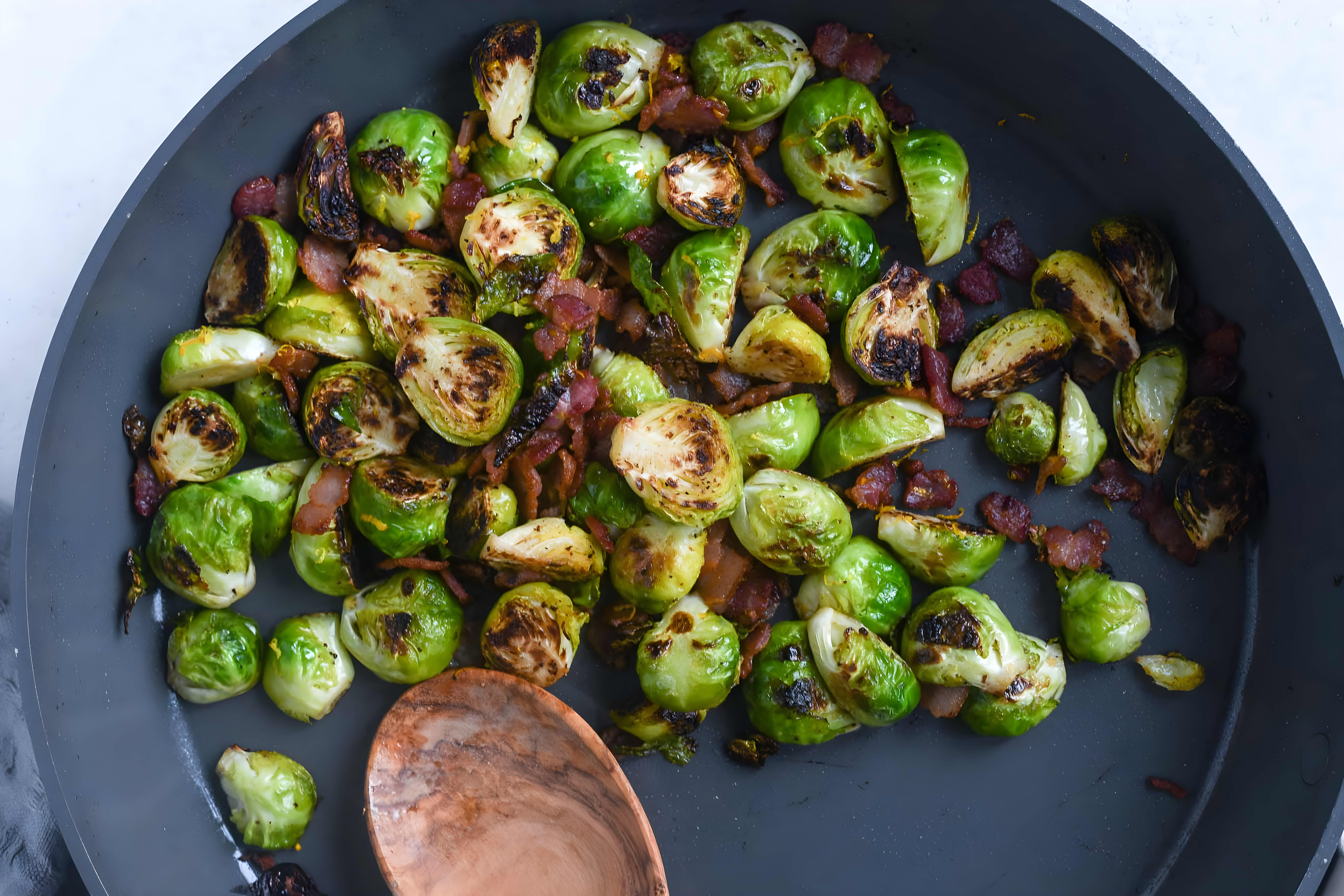 Easy Brussels Sprouts and Bacon