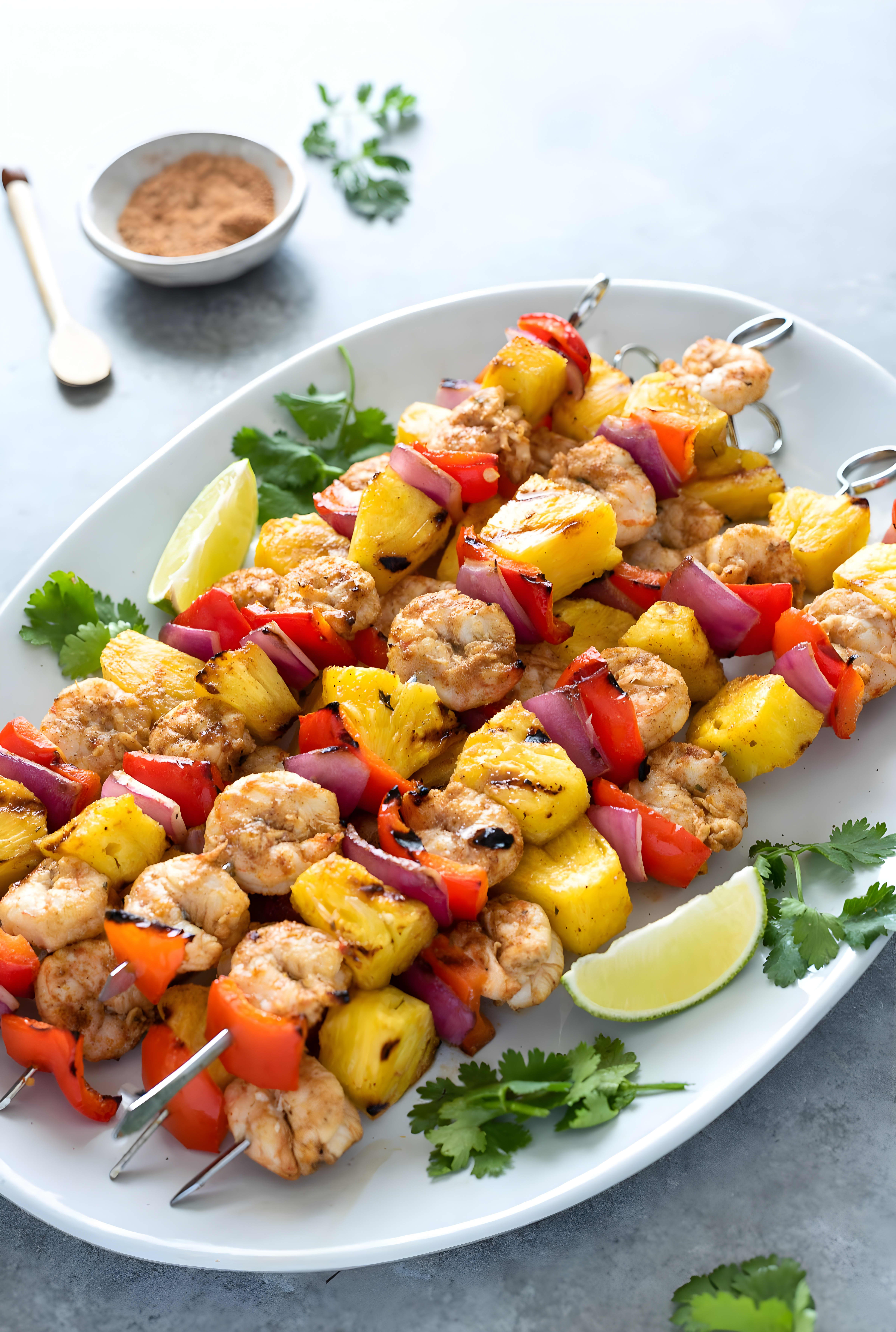 Jerk Pineapple Shrimp Skewers cover