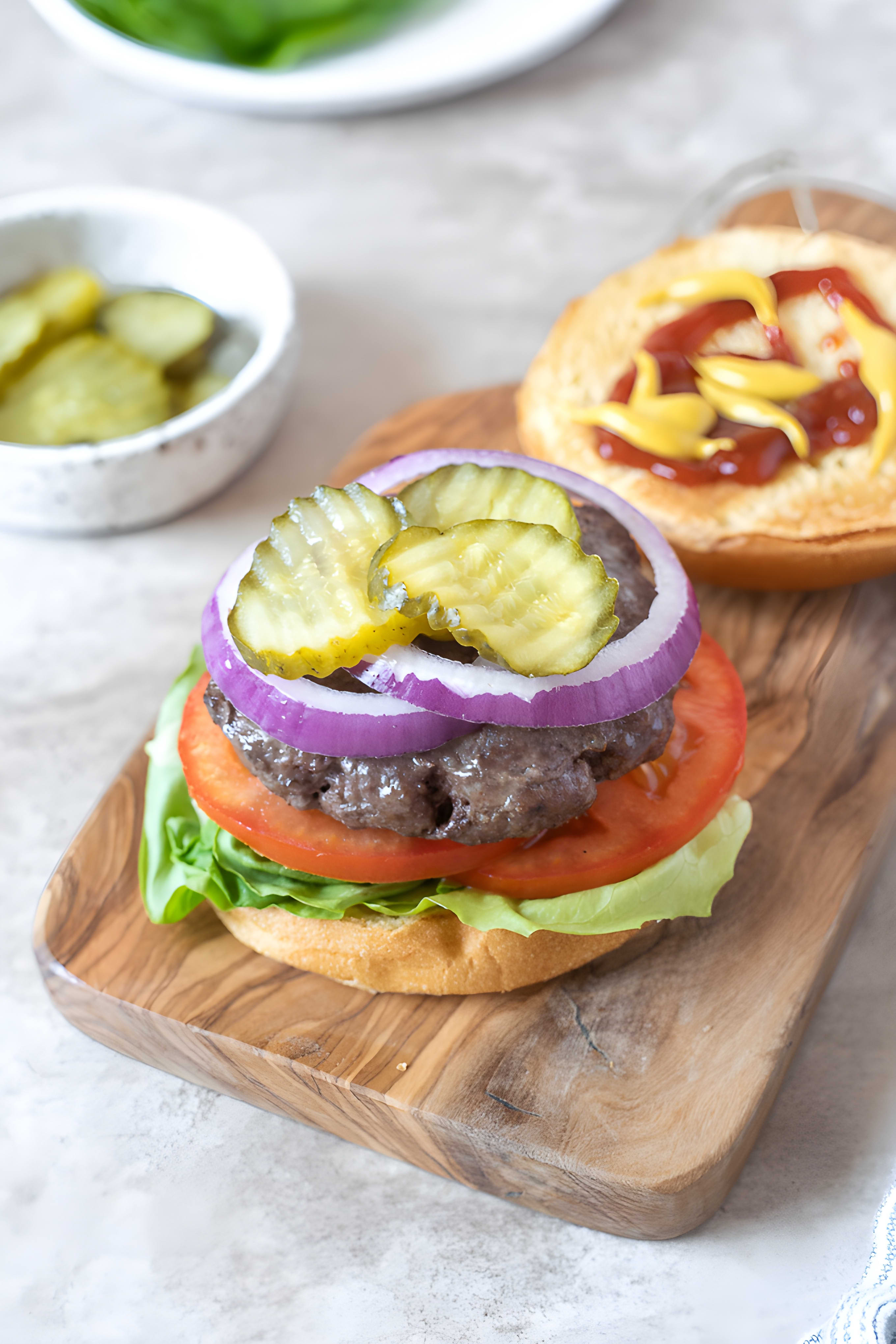 Juicy Air Fryer Hamburgers
