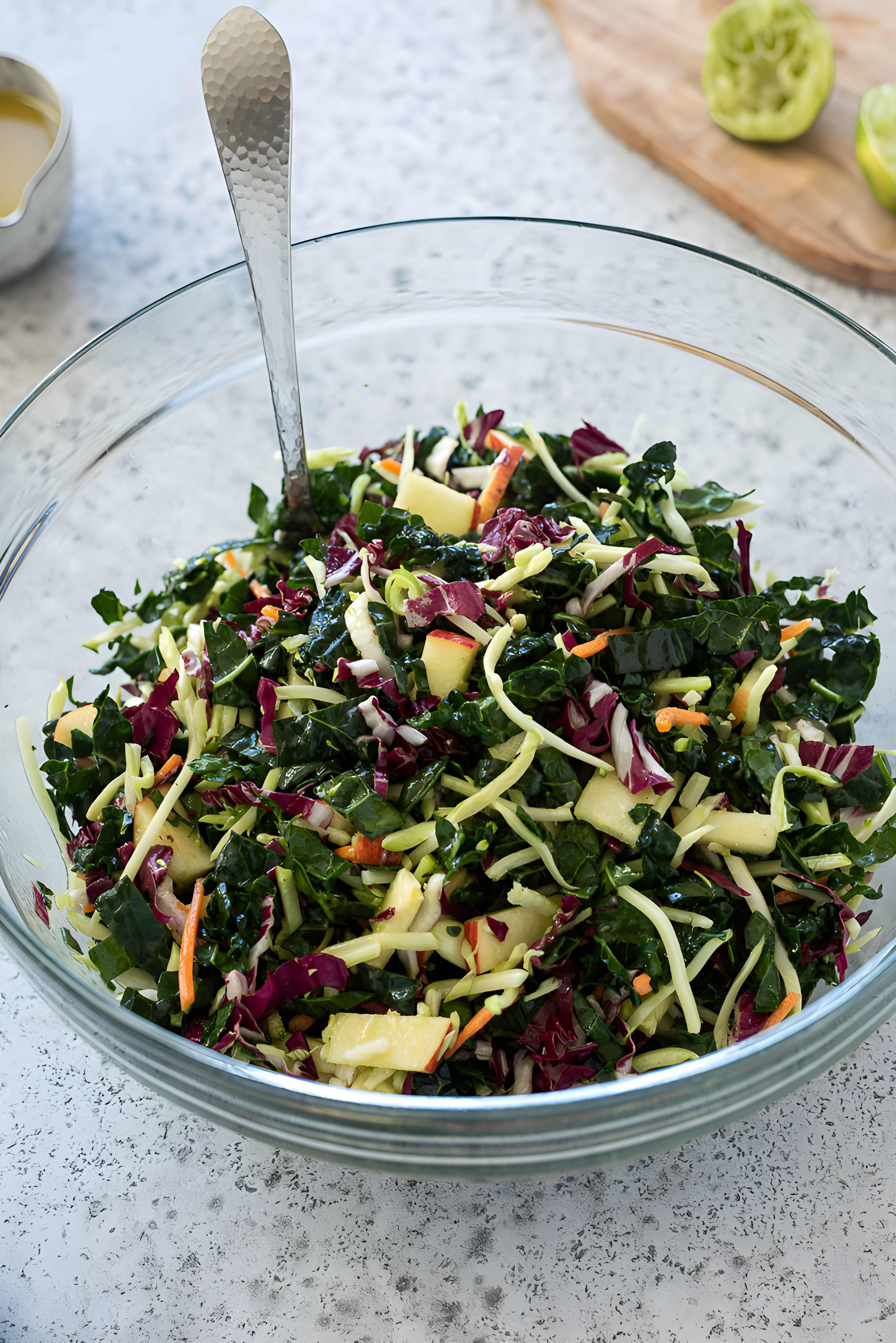 Kale Slaw with Honey Lime Dressing