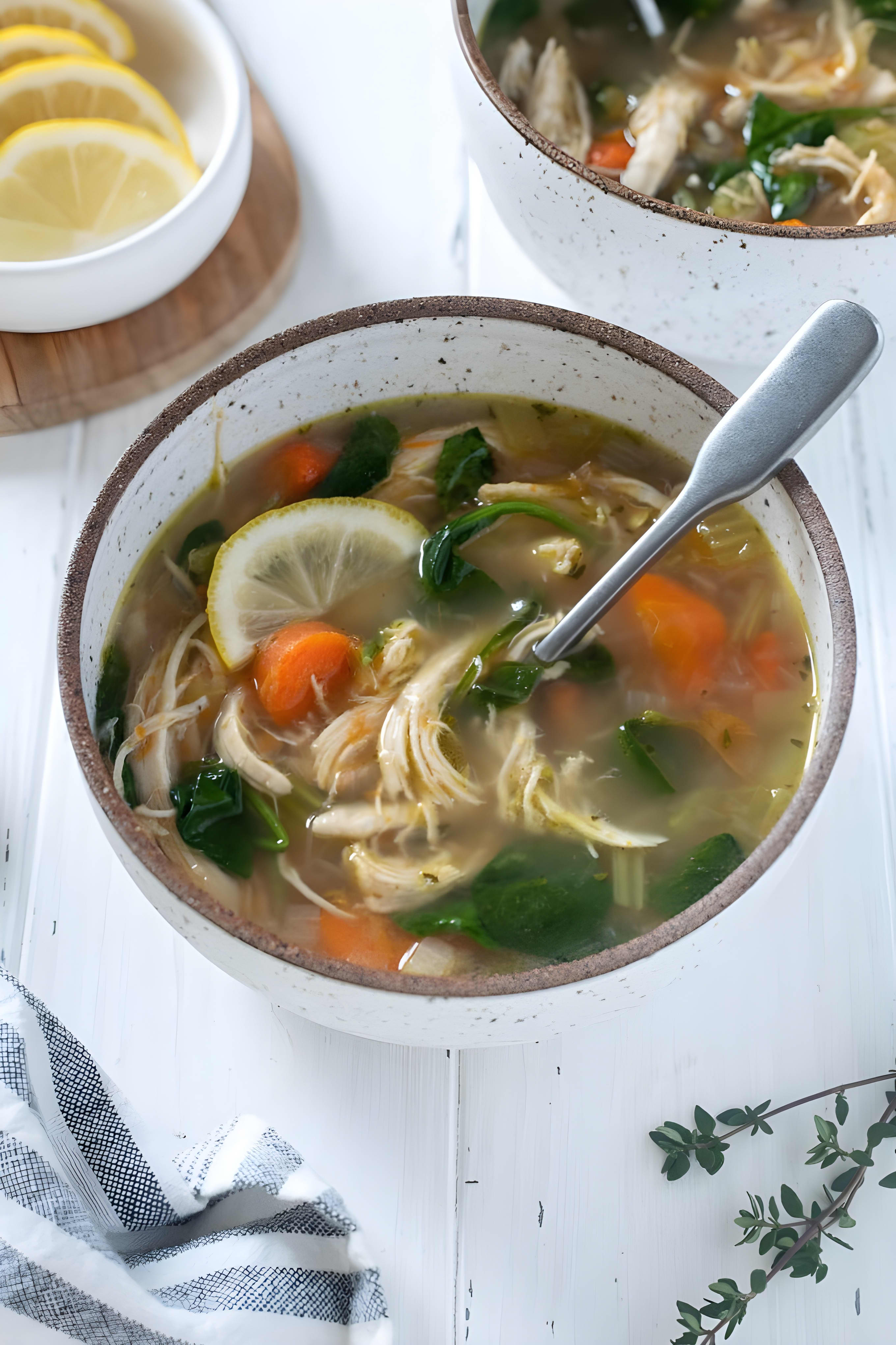 Lemon Chicken Vegetable Soup