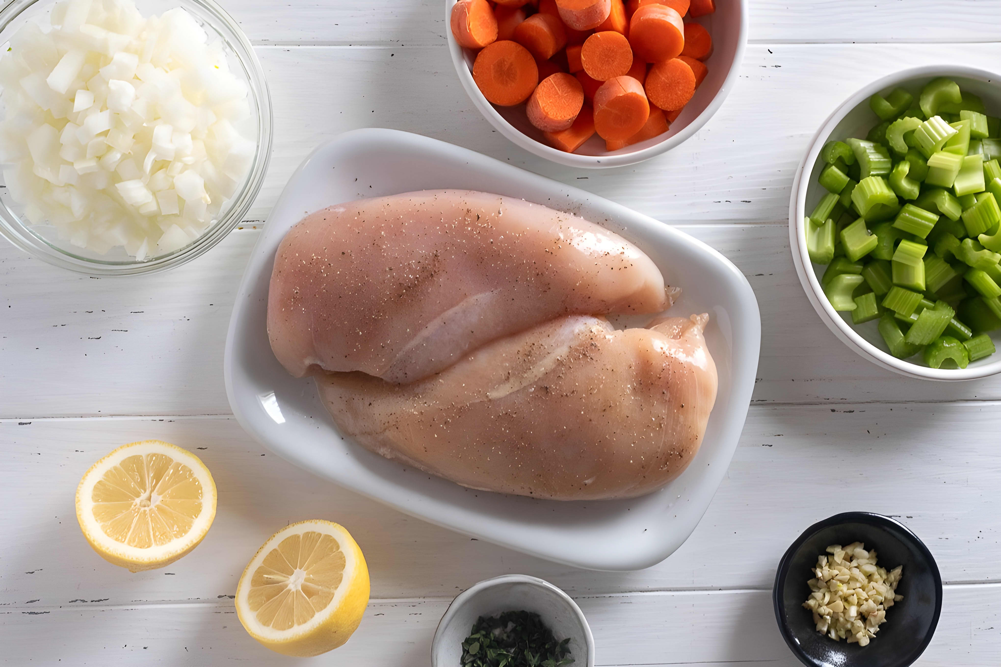 Lemon Chicken Vegetable Soup