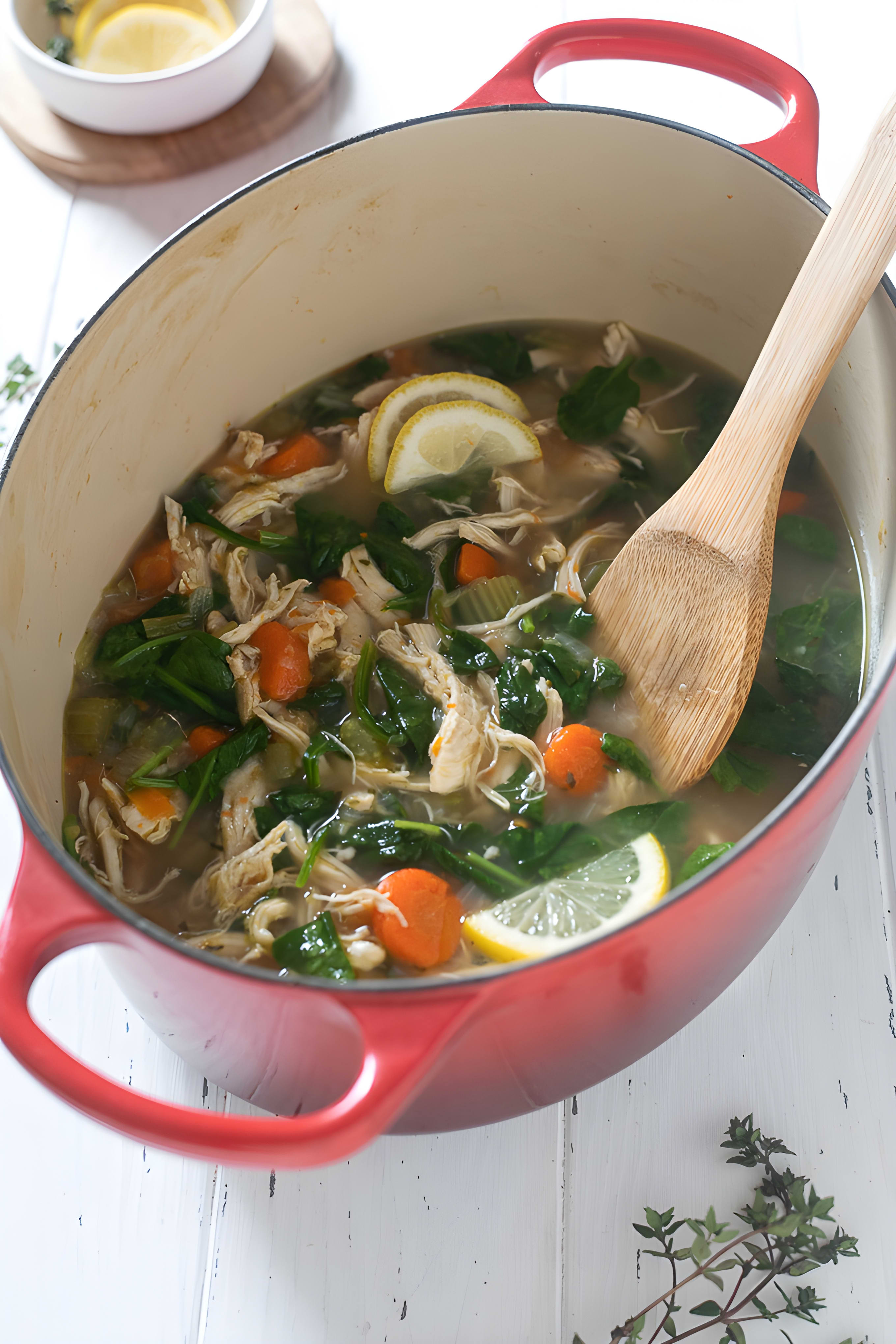 Lemon Chicken Vegetable Soup