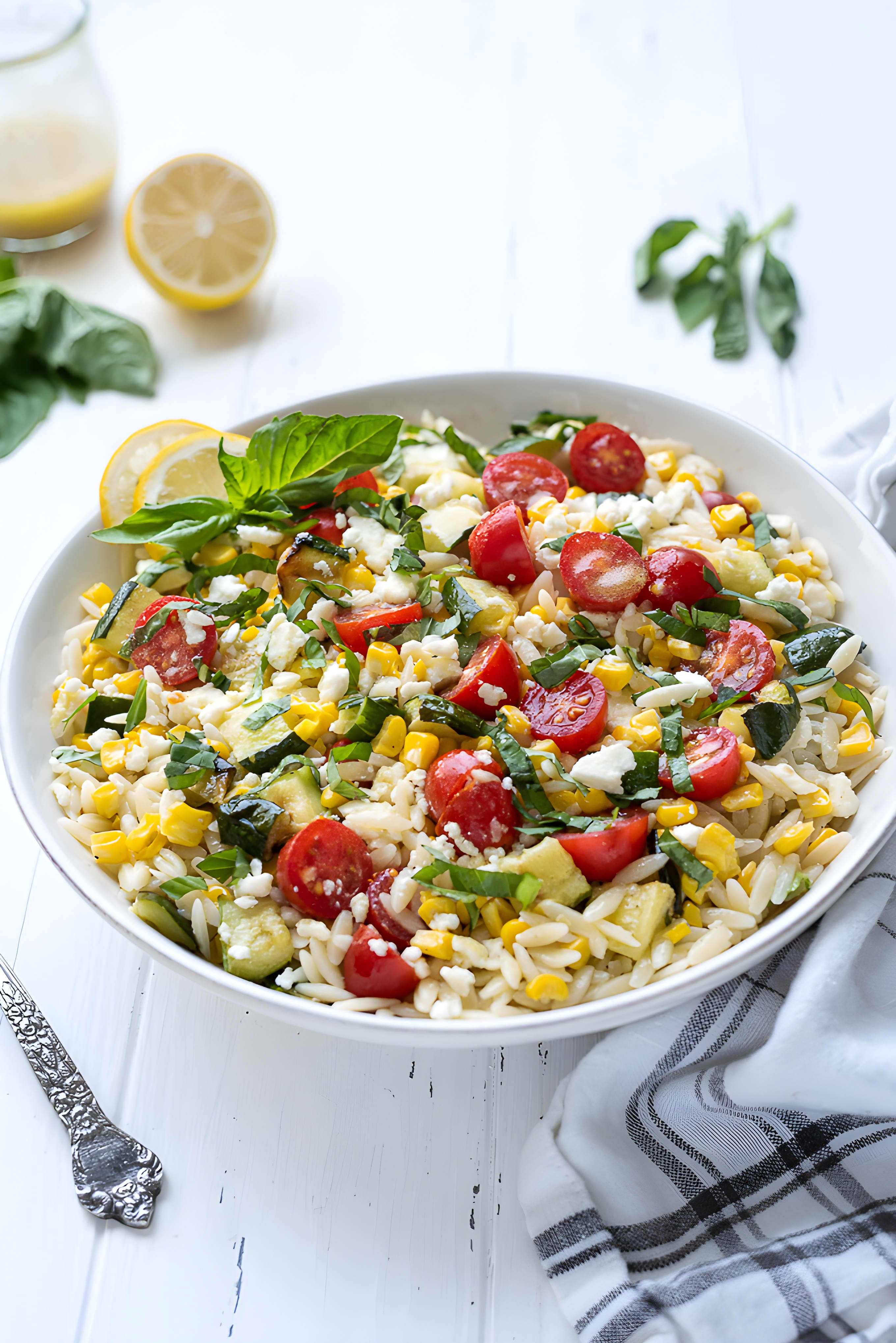 Lemon Orzo Pasta Salad