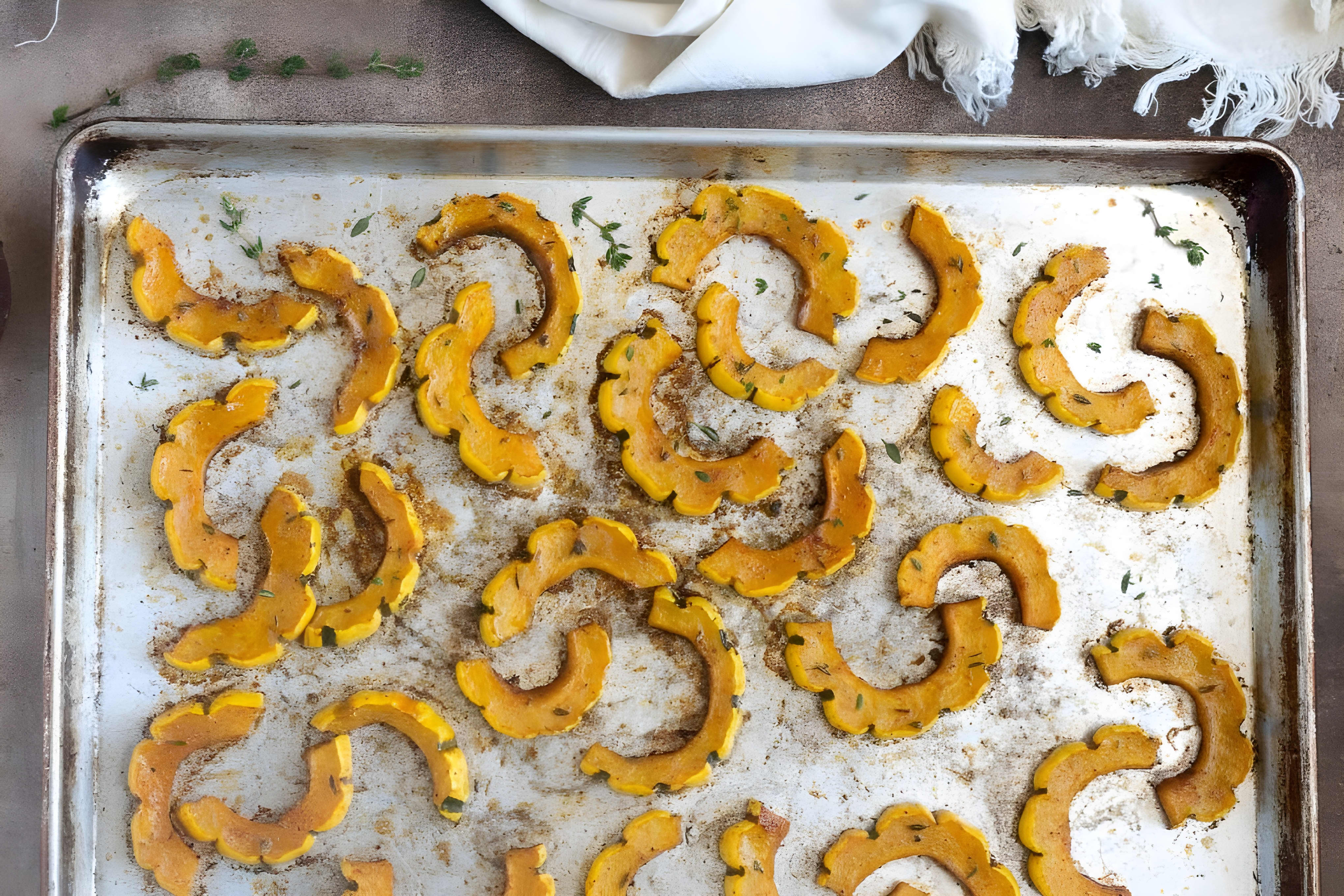 Maple Roasted Delicata Squash
