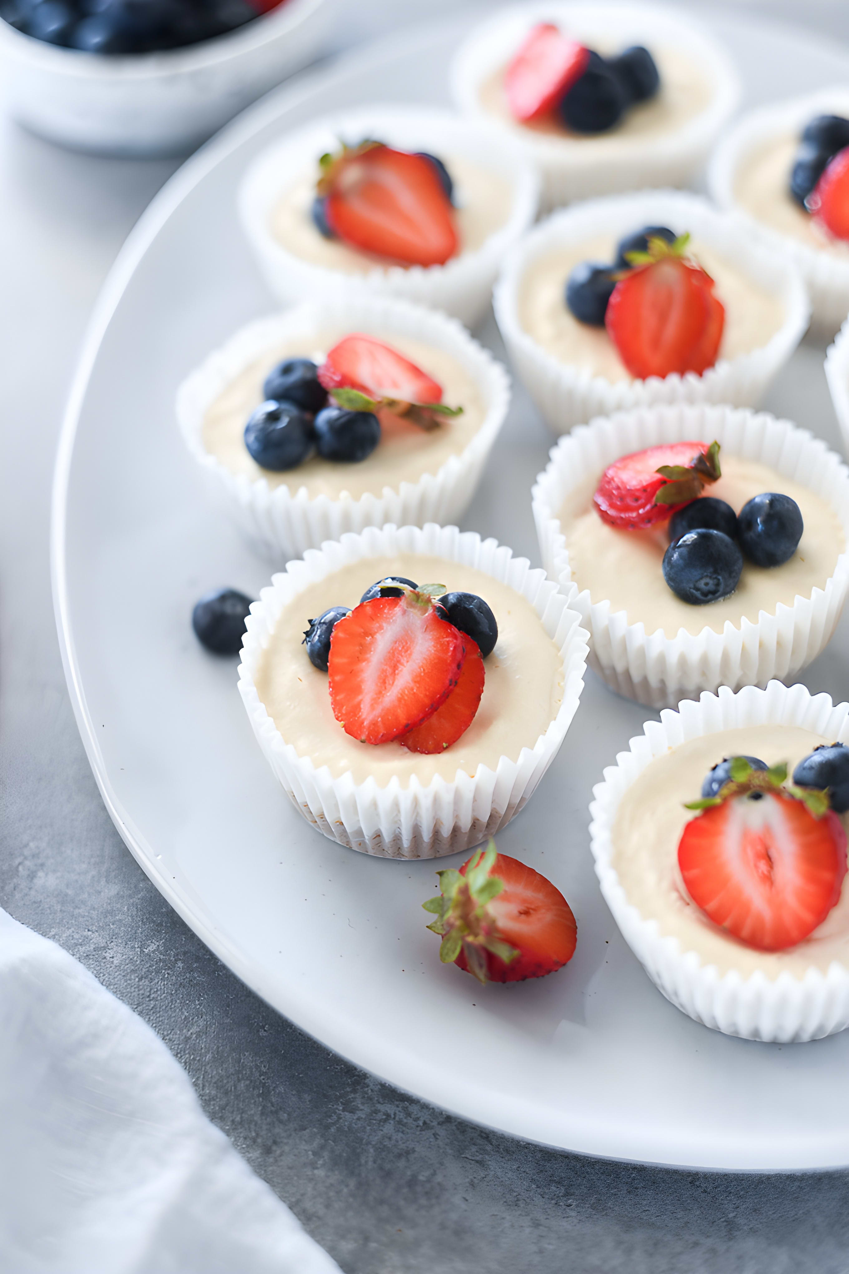 Mini No Bake Cheesecakes
