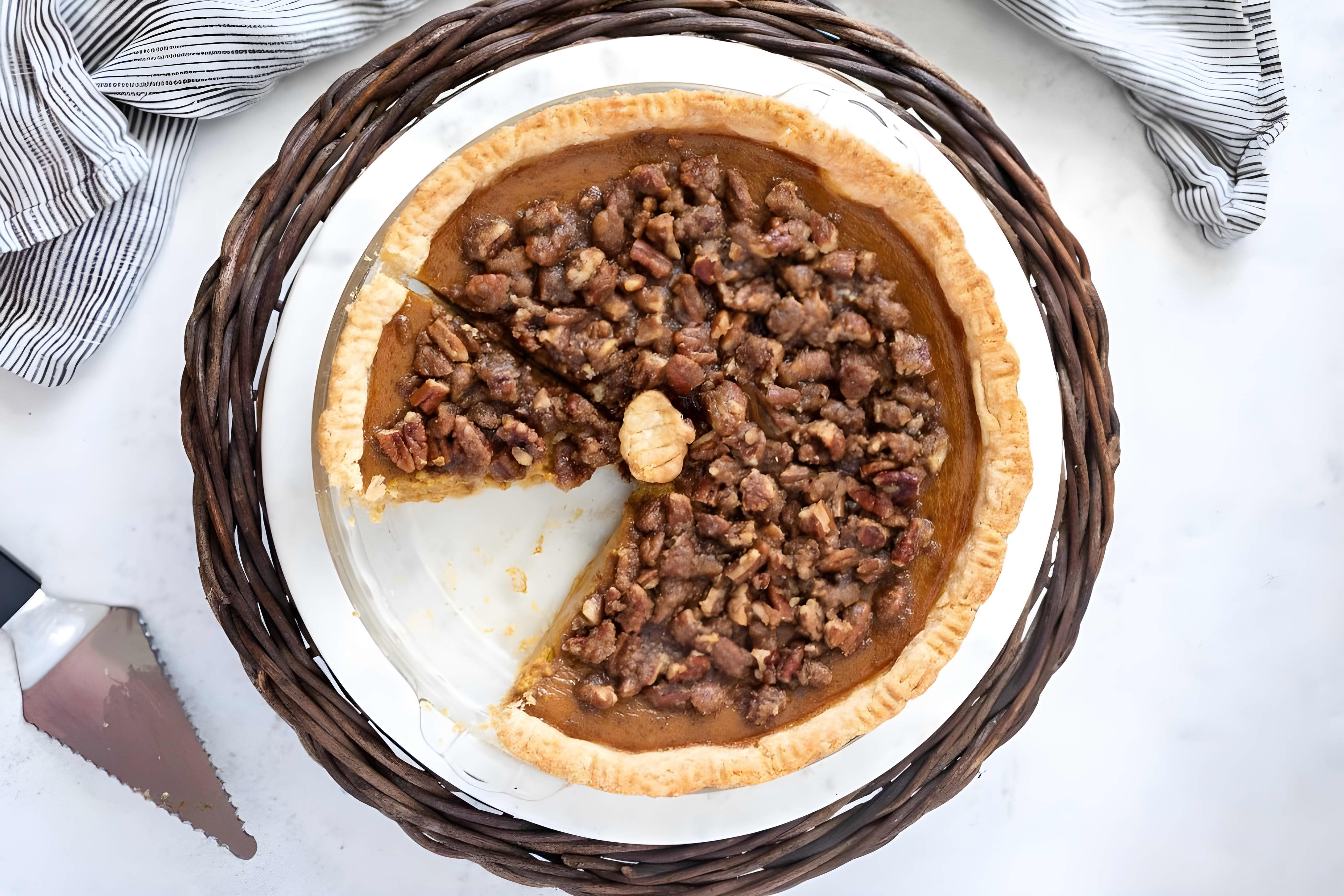 Pumpkin Pecan Pie