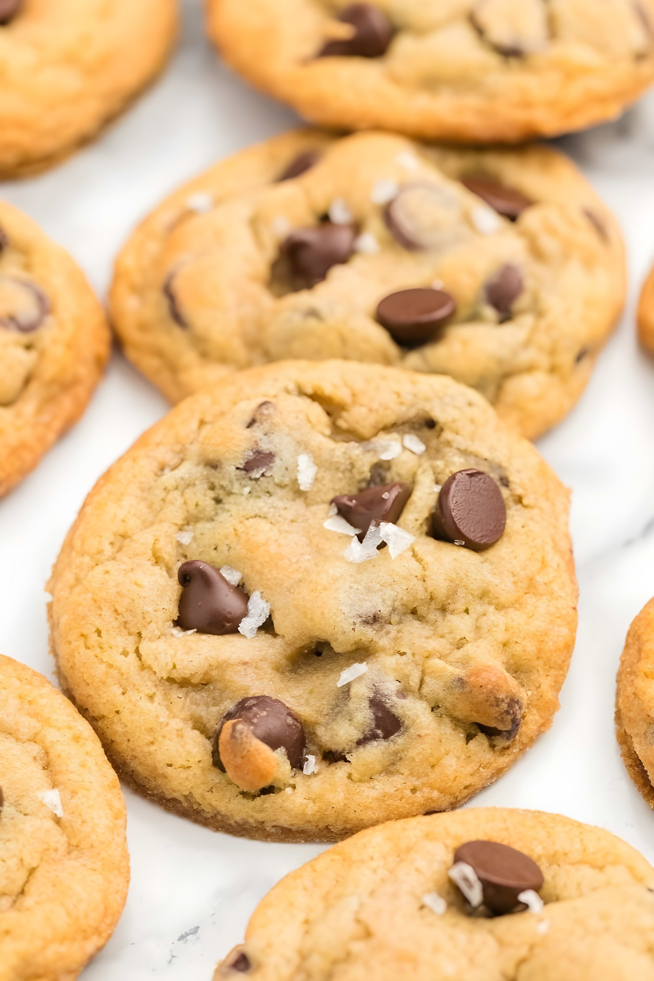Salted Chocolate Chip Cookies