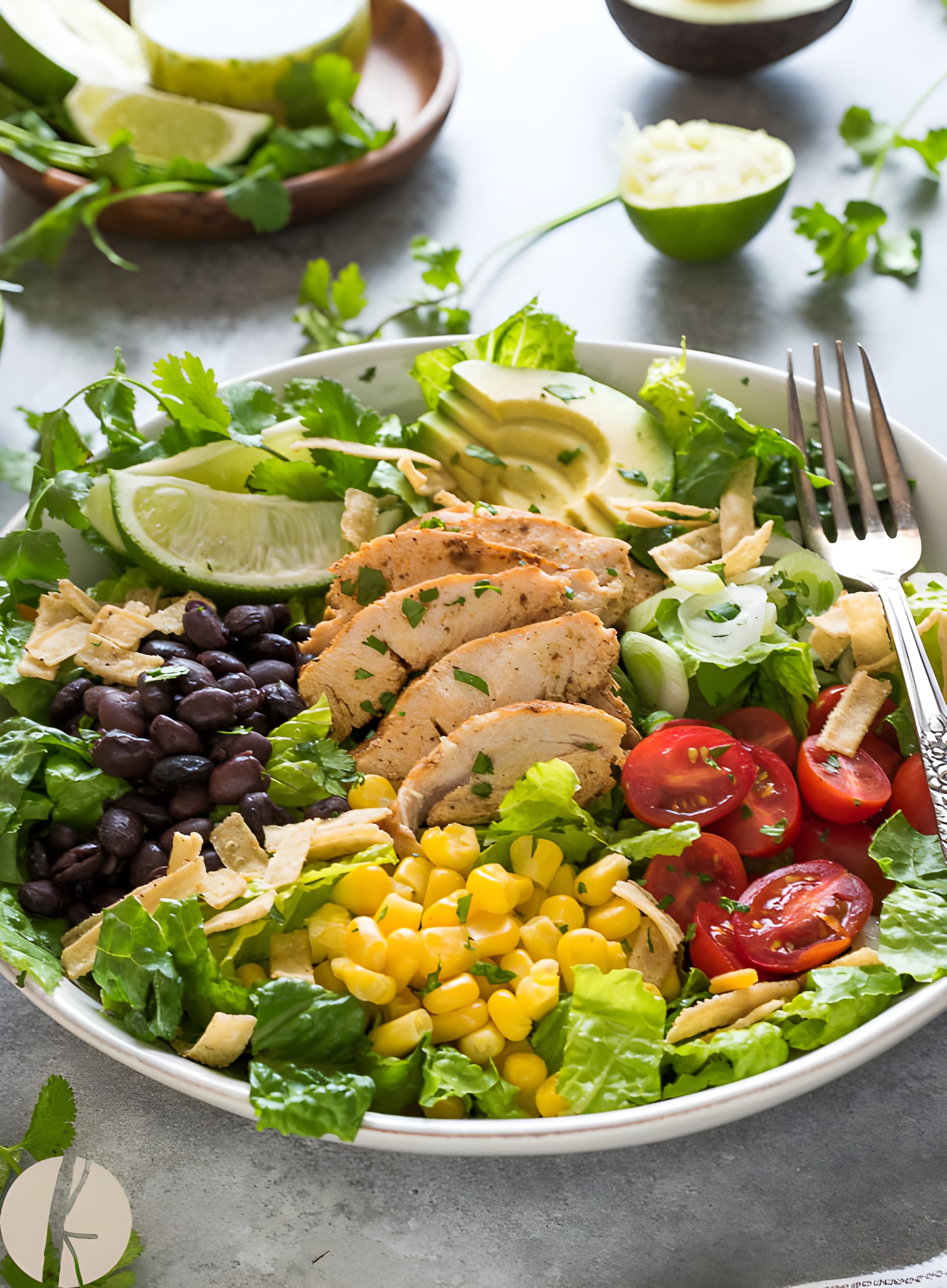 Santa Fe Chicken Salad with Tangy Lime Dressing