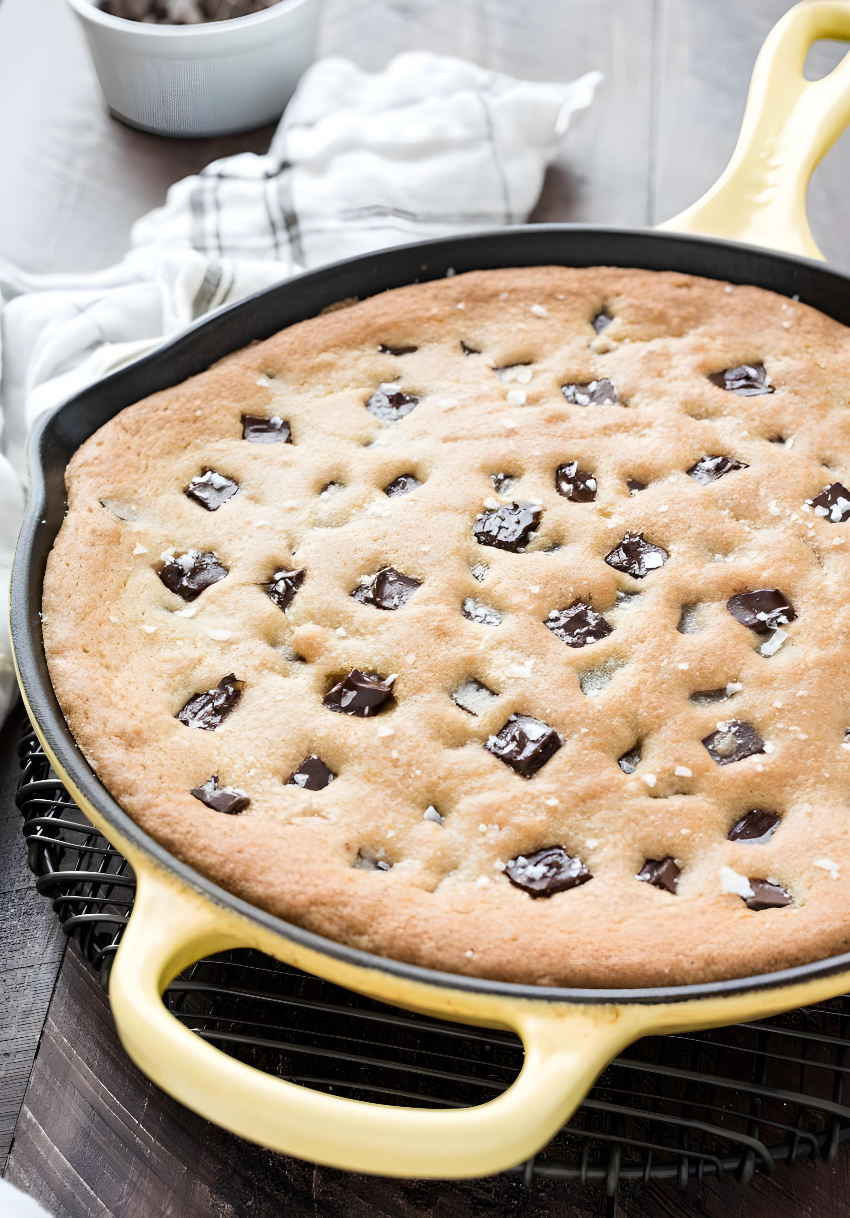 Skillet Chocolate Chip Cookie