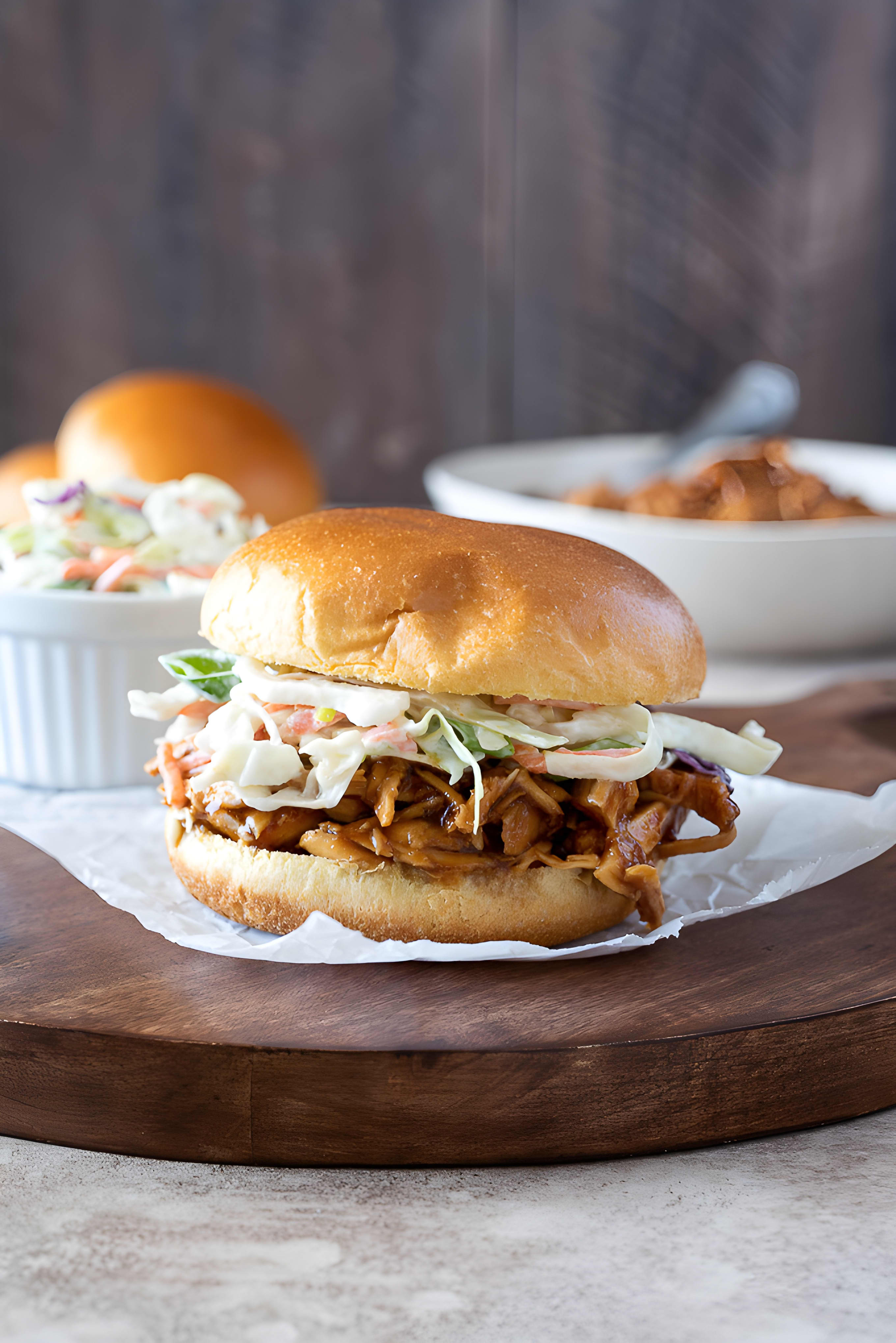 Slow Cooker BBQ Pulled Chicken