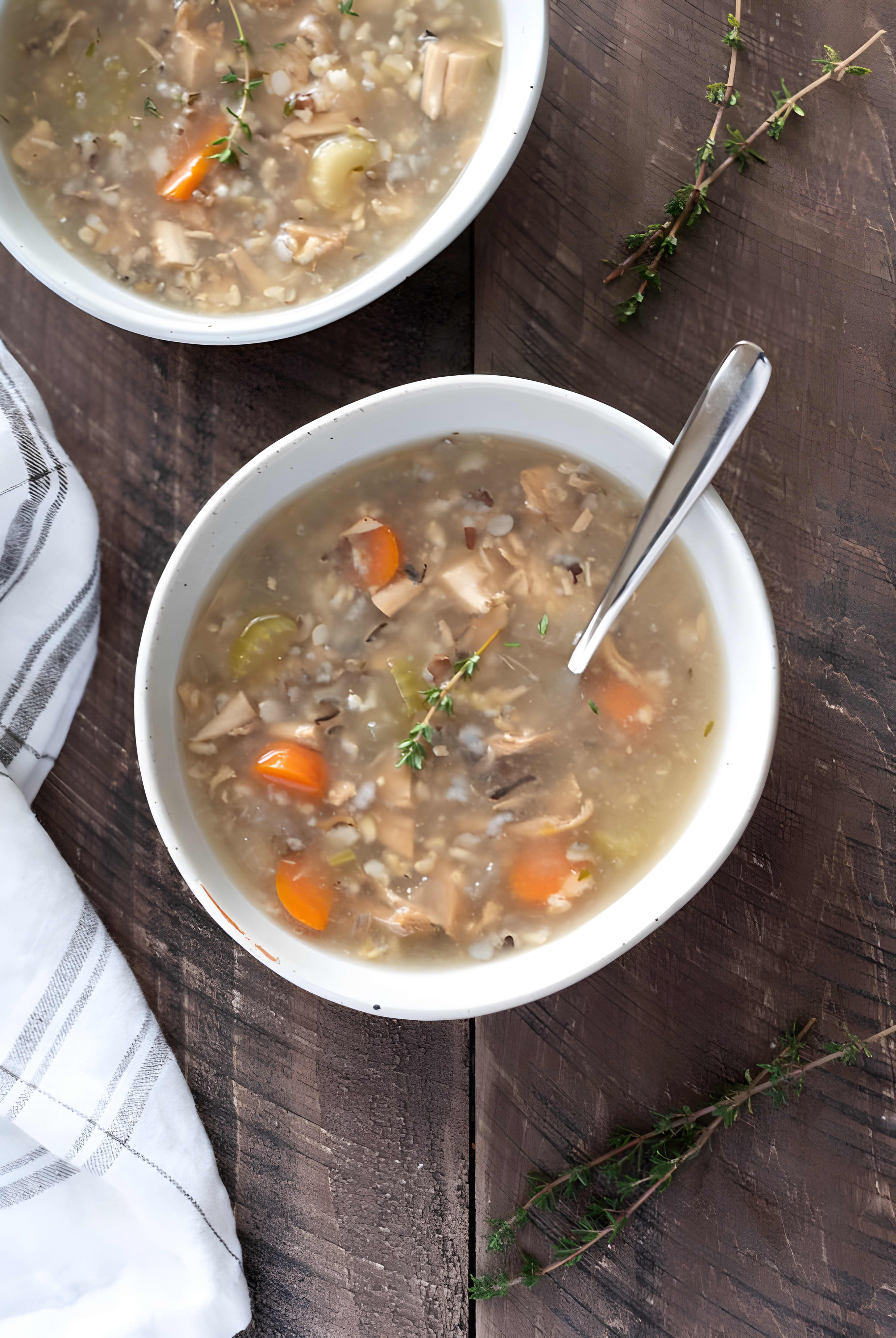 Slow Cooker Turkey Wild Rice Soup