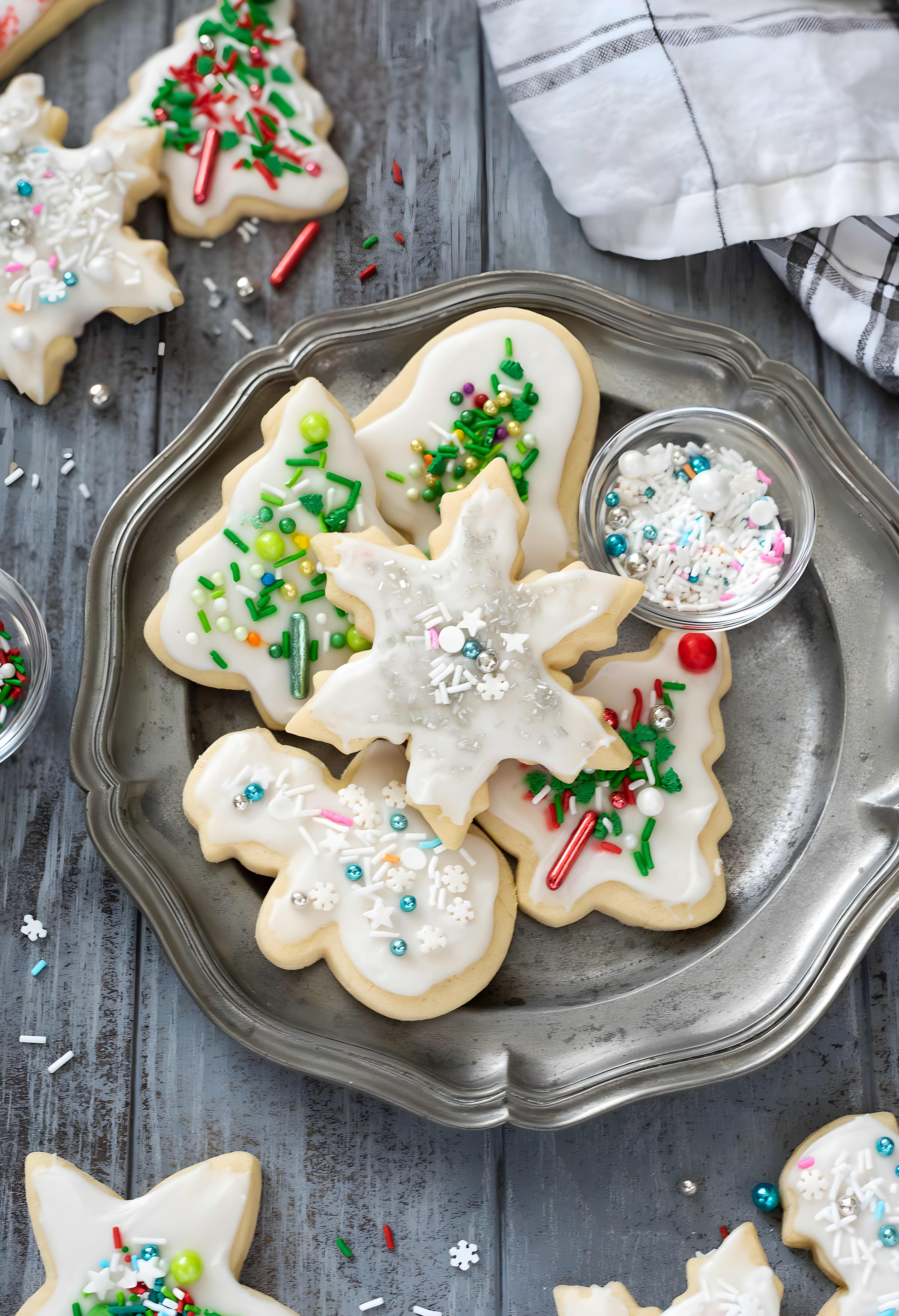 Soft Christmas Cut Out Sugar Cookies