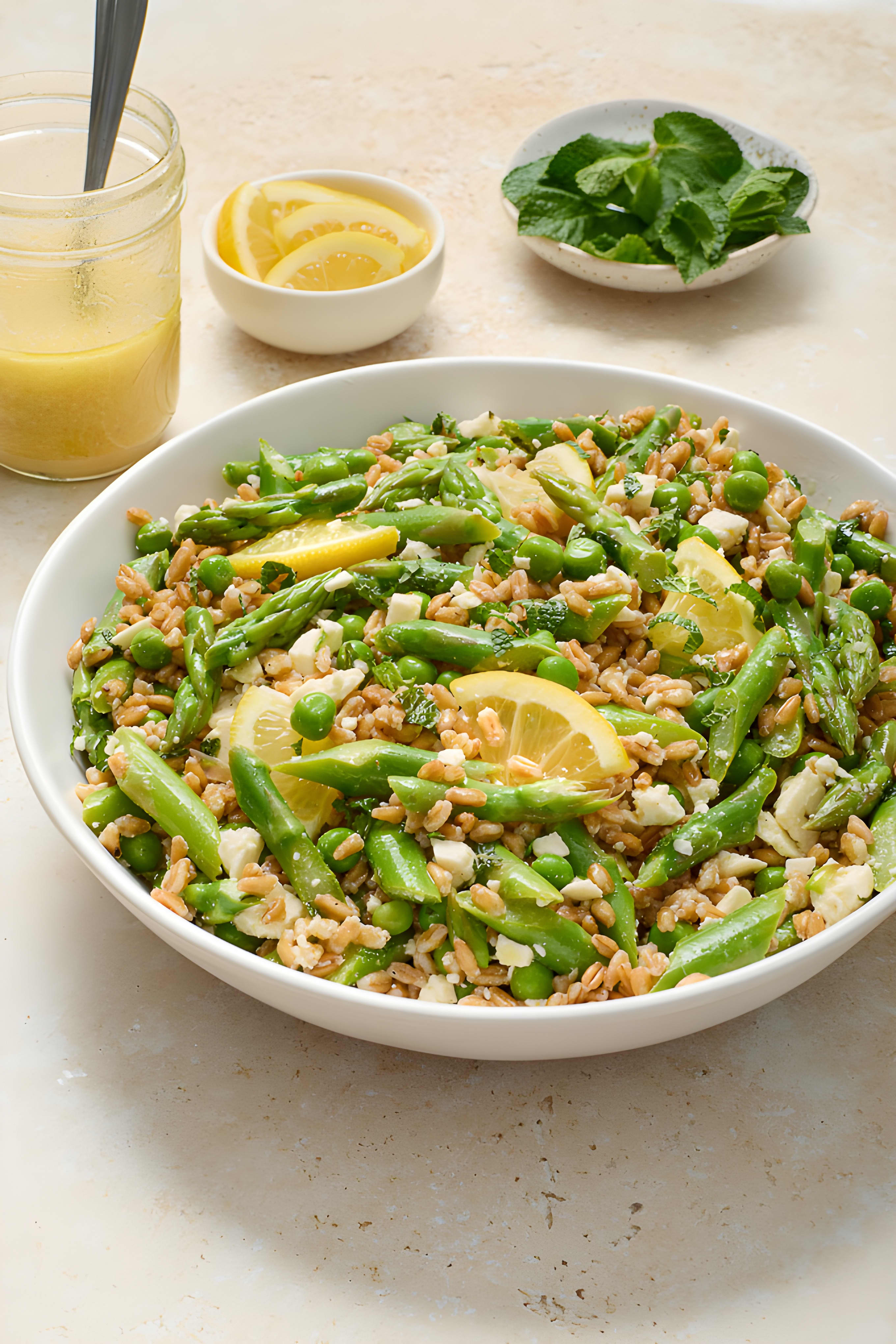 Spring Farro Salad with Feta