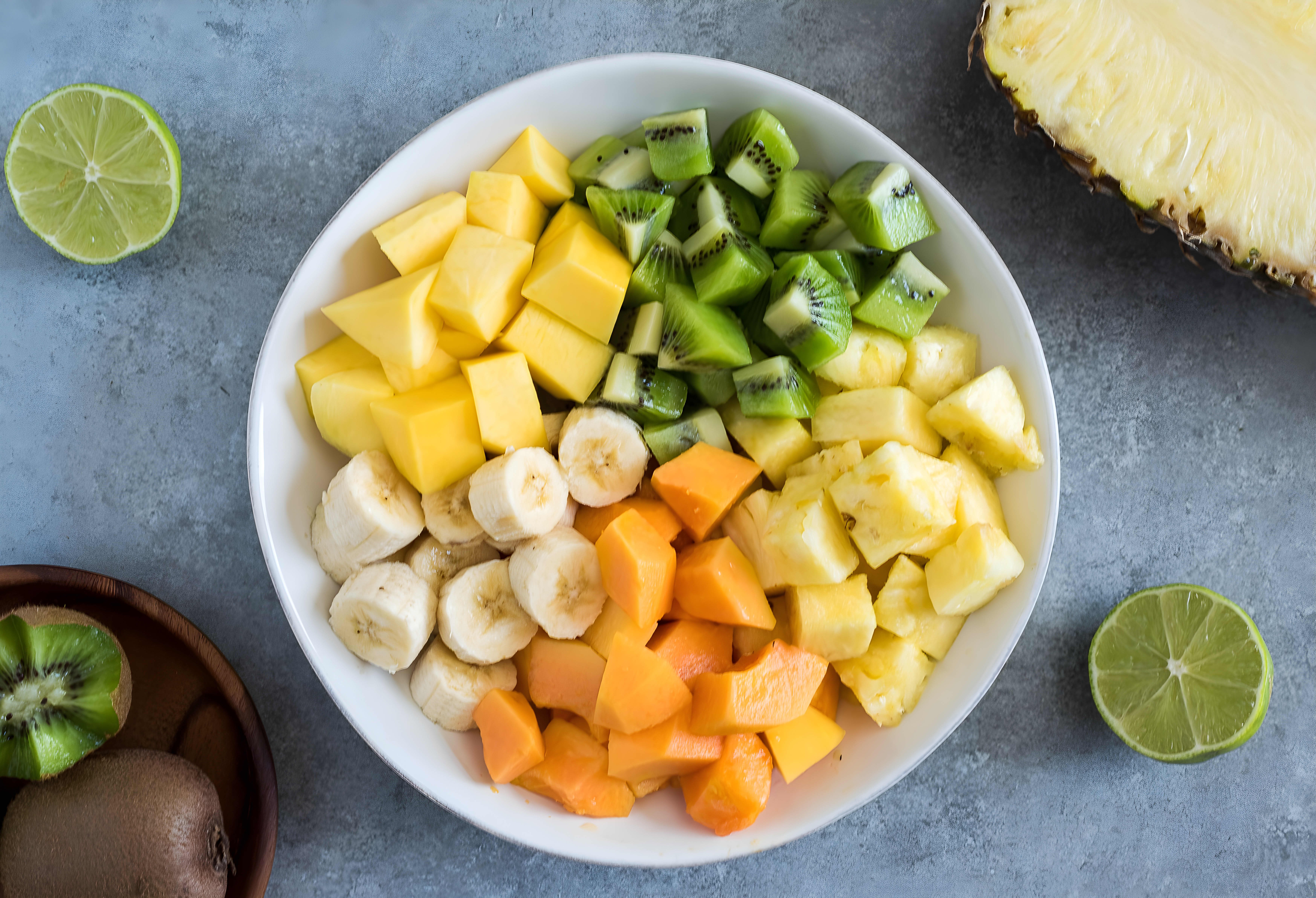 Tropical Fruit Salad with Coconut and Lime